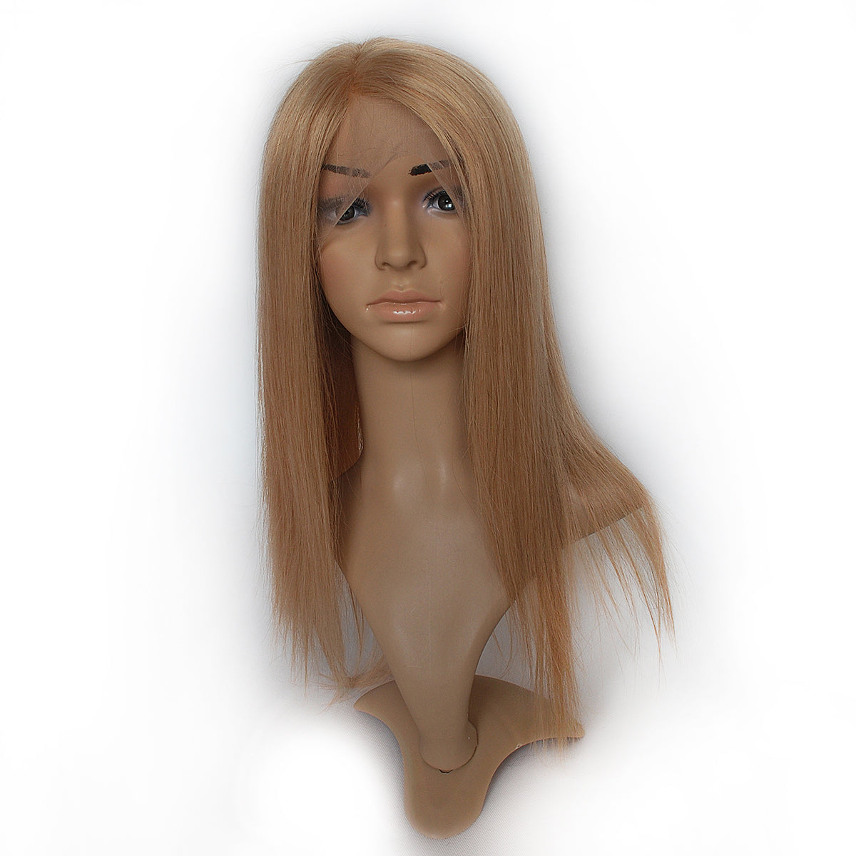 #28 Blonde Color Straight Full Lace Human Hair Wig For Women Remy Hair Suncolor Hair