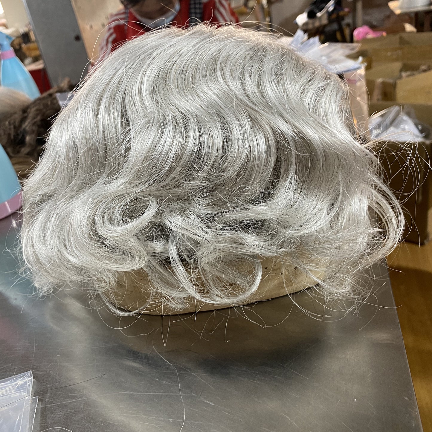 grey hair system for old man natural wave hair customized toupee for men