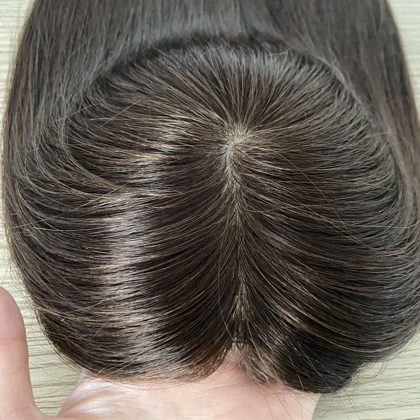6x6 Women Toppers Hair Pieces Full Hand Made Straight Silk Base Topper Wig Natural Scalp