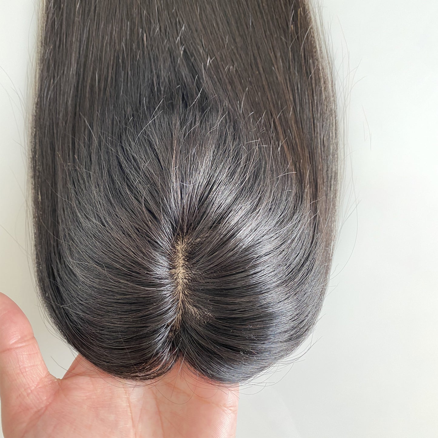 5x3 silk base topper colorful women topper wig human hair straight wig black brown blonde topper highlight color wig