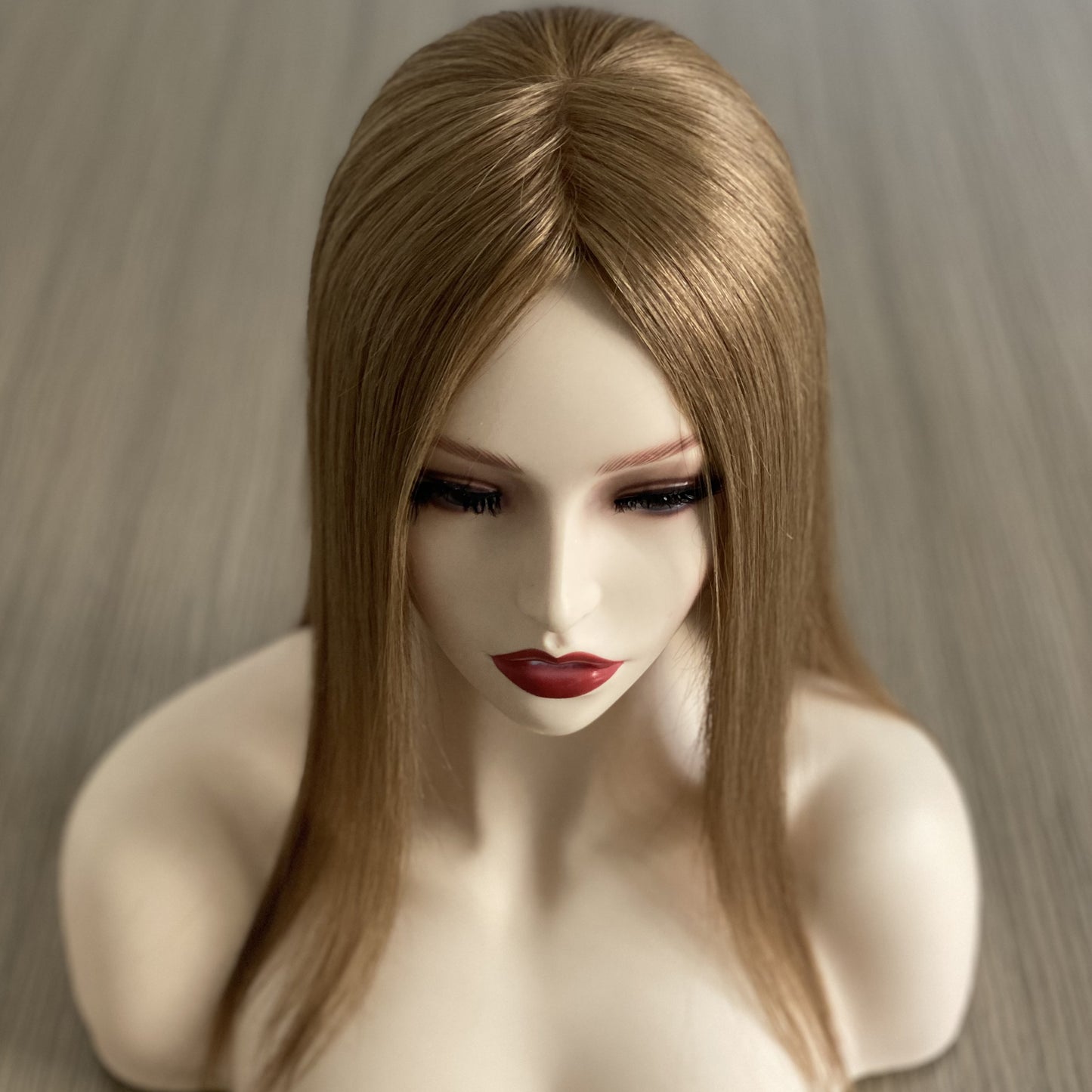 6x6 Women Toppers Hair Pieces Full Hand Made Straight Silk Base Topper Wig Natural Scalp