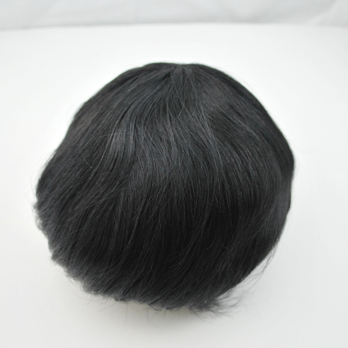 #1 Jet black men hairpiece Swiss lace natural hairline high quality toupee mens hair system