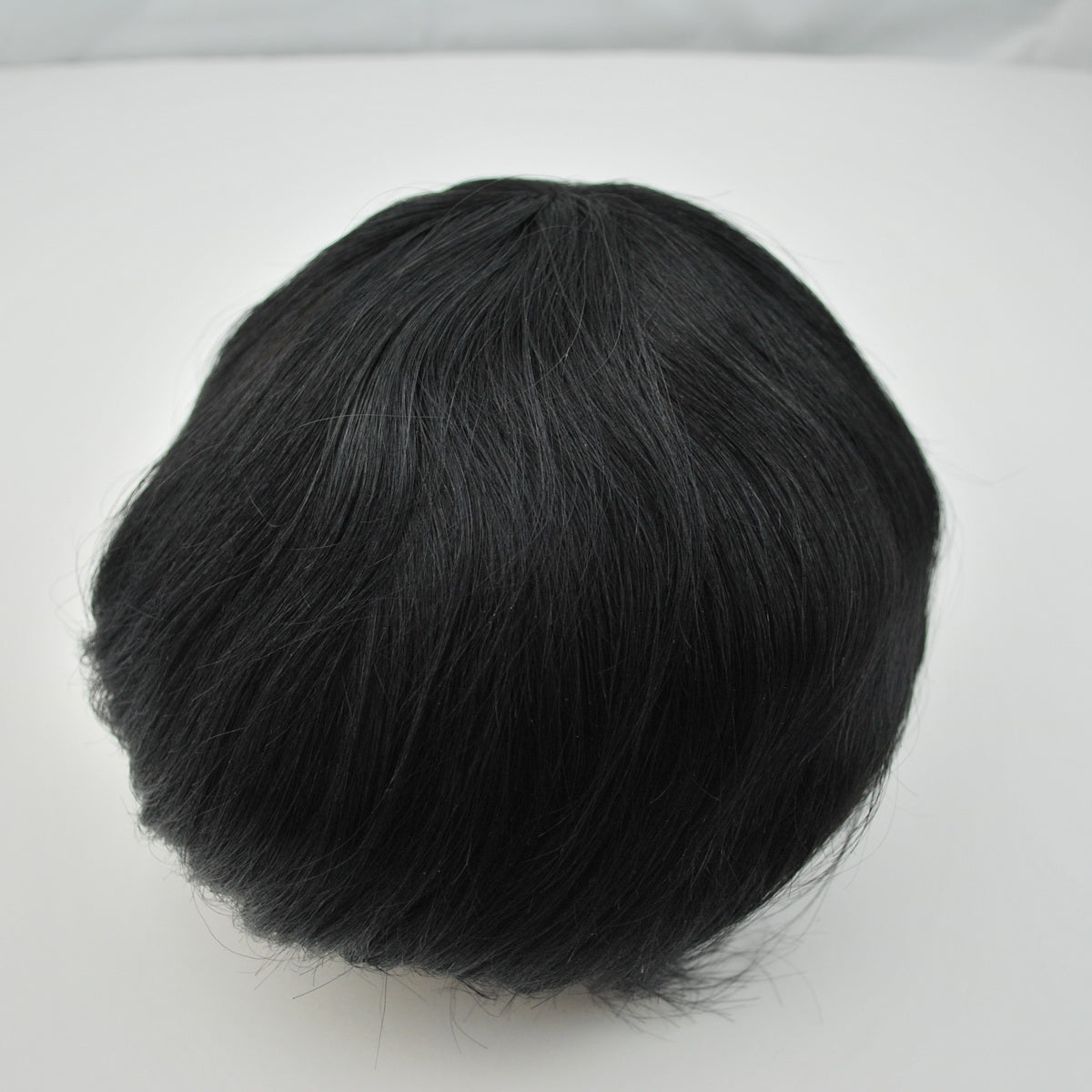 #1 Jet black men hairpiece Swiss lace natural hairline high quality toupee mens hair system