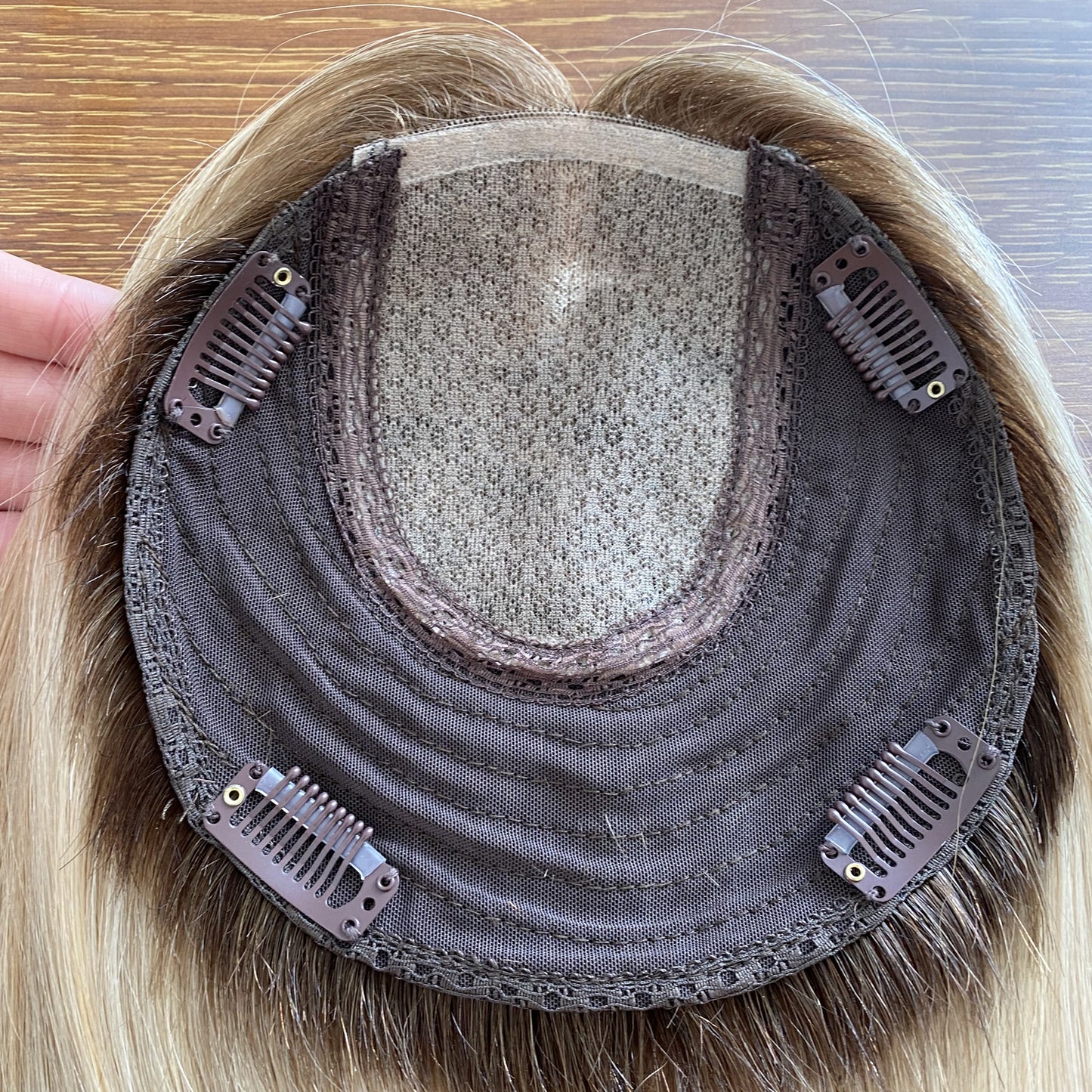 silk base topper with weft back colorful women topper wig human hair straight wig