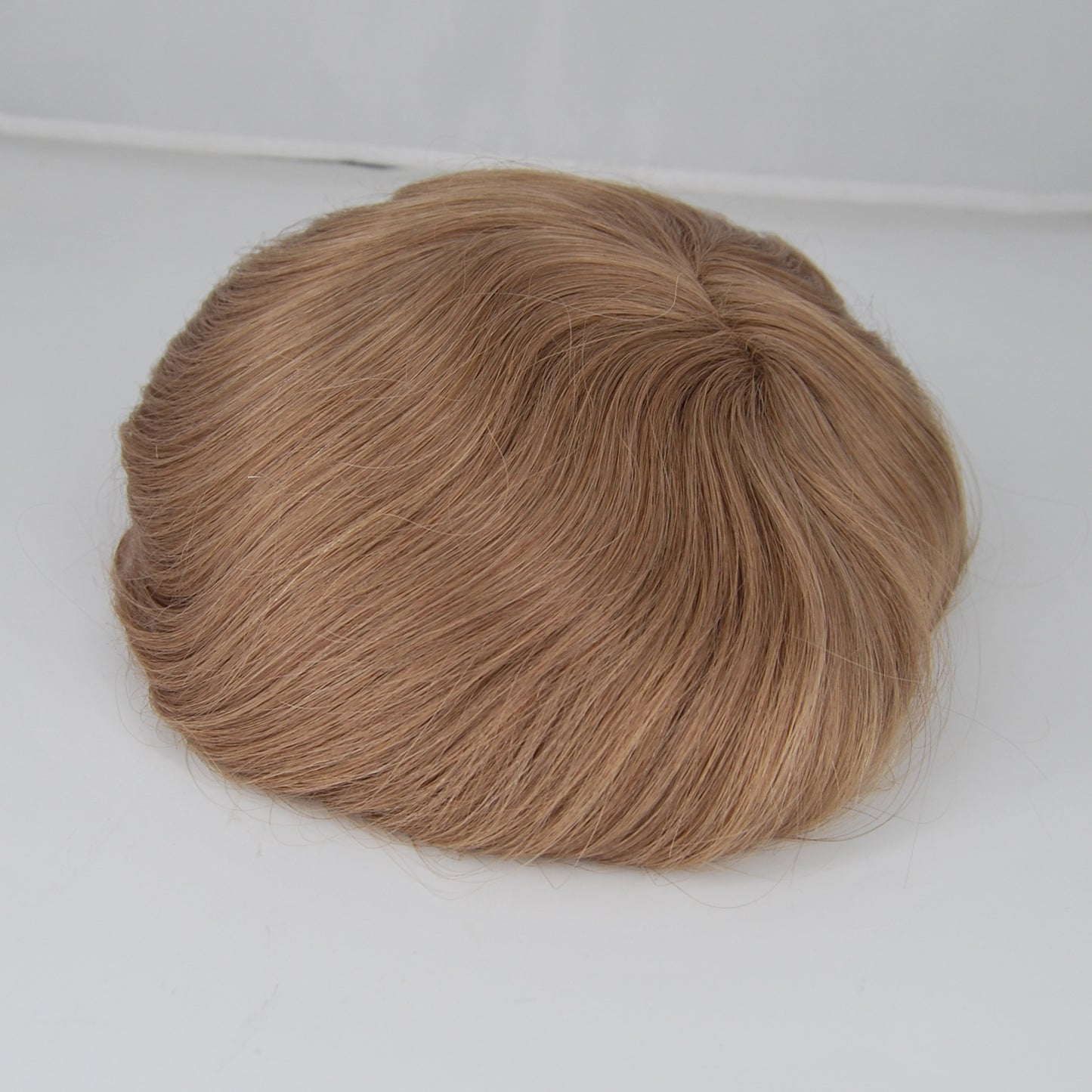 Clearance toupee #17 light blonde French lace with PU back and sides 10x7.5" human hair system