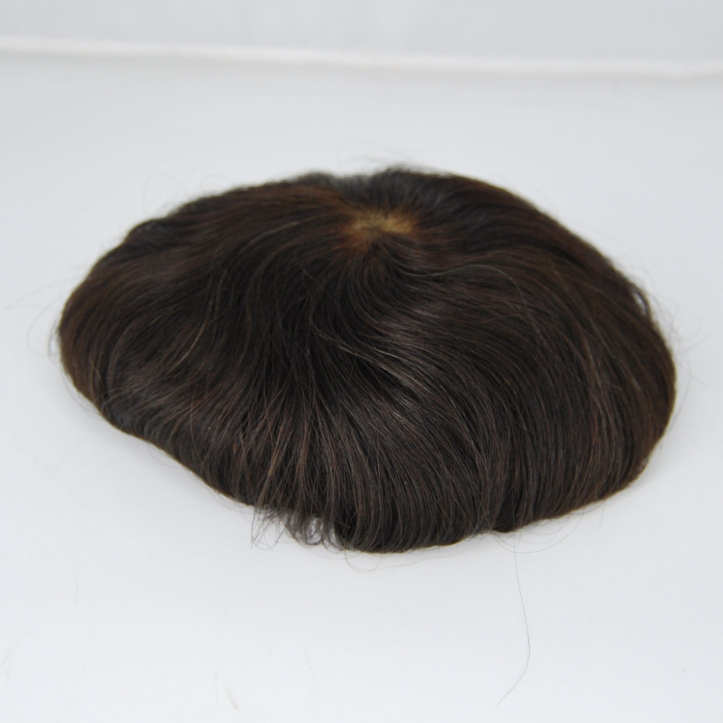 Clearance toupee natural black 8*5“ prosthesis for men bleach all French lacemen's hair replacement
