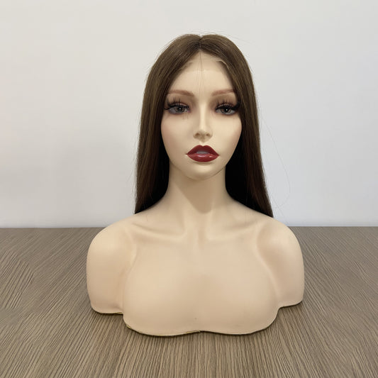 4x4 Silk Top Lace Front Medical Wig Custom Made Silicone Wig Lace Front Wigs With Baby Hair Virgin Hair for Women PU Silicone