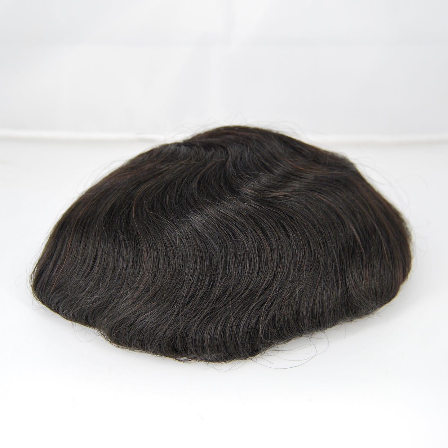 Clearance 9x7 full lace toupee black color hair system for men french lace left part
