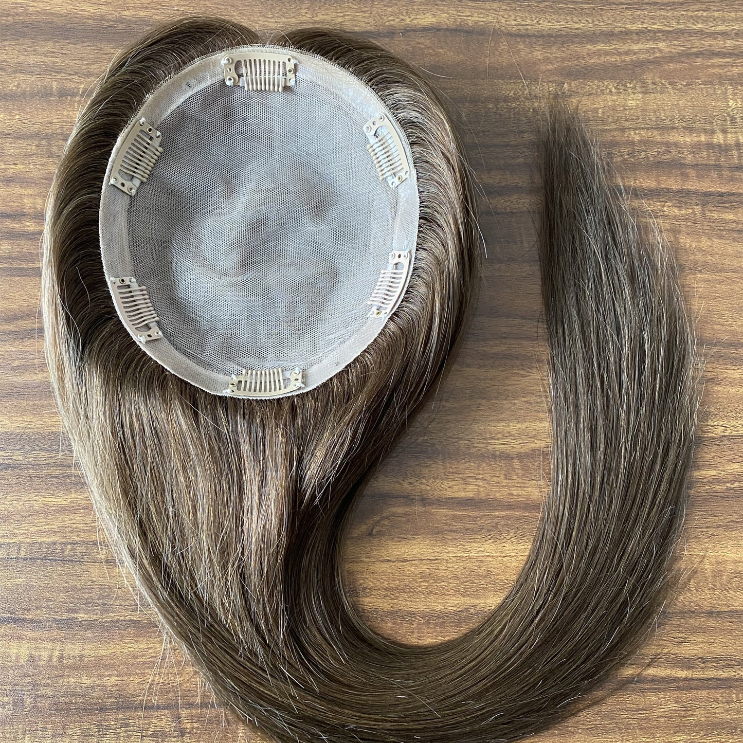 6x7 silk base 100% human hair topper wig for women straight hair topper