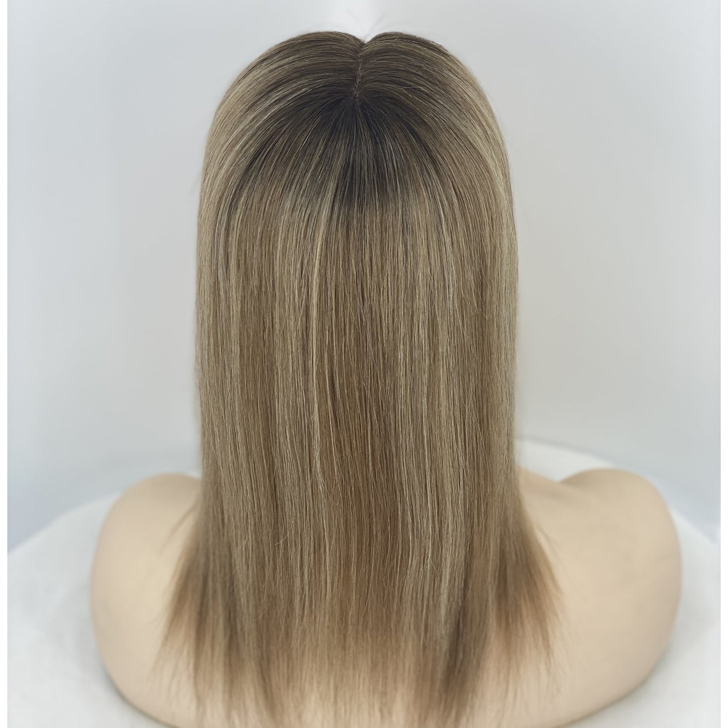 5x6 Mono topper wig for women straight human hair topper virgin hair loss