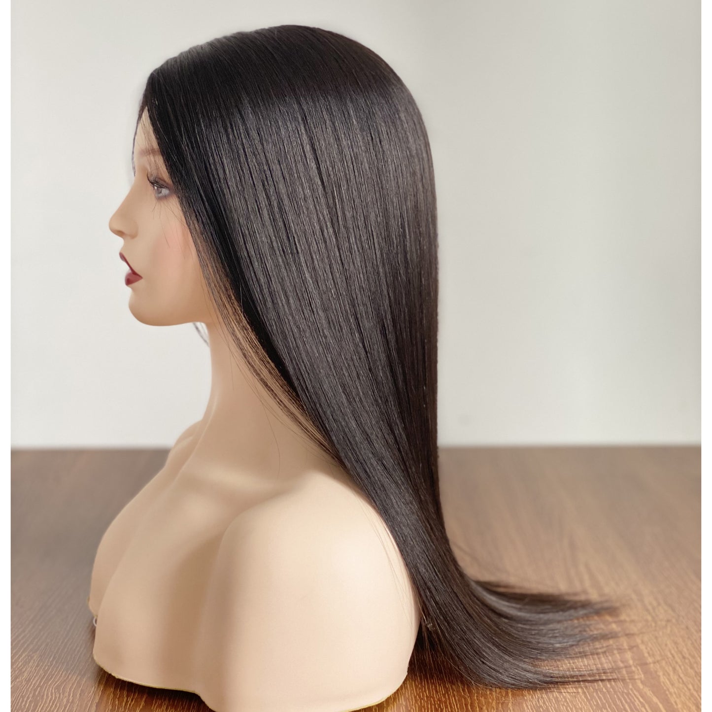 5x6 Mono topper wig for women straight human hair topper virgin hair loss