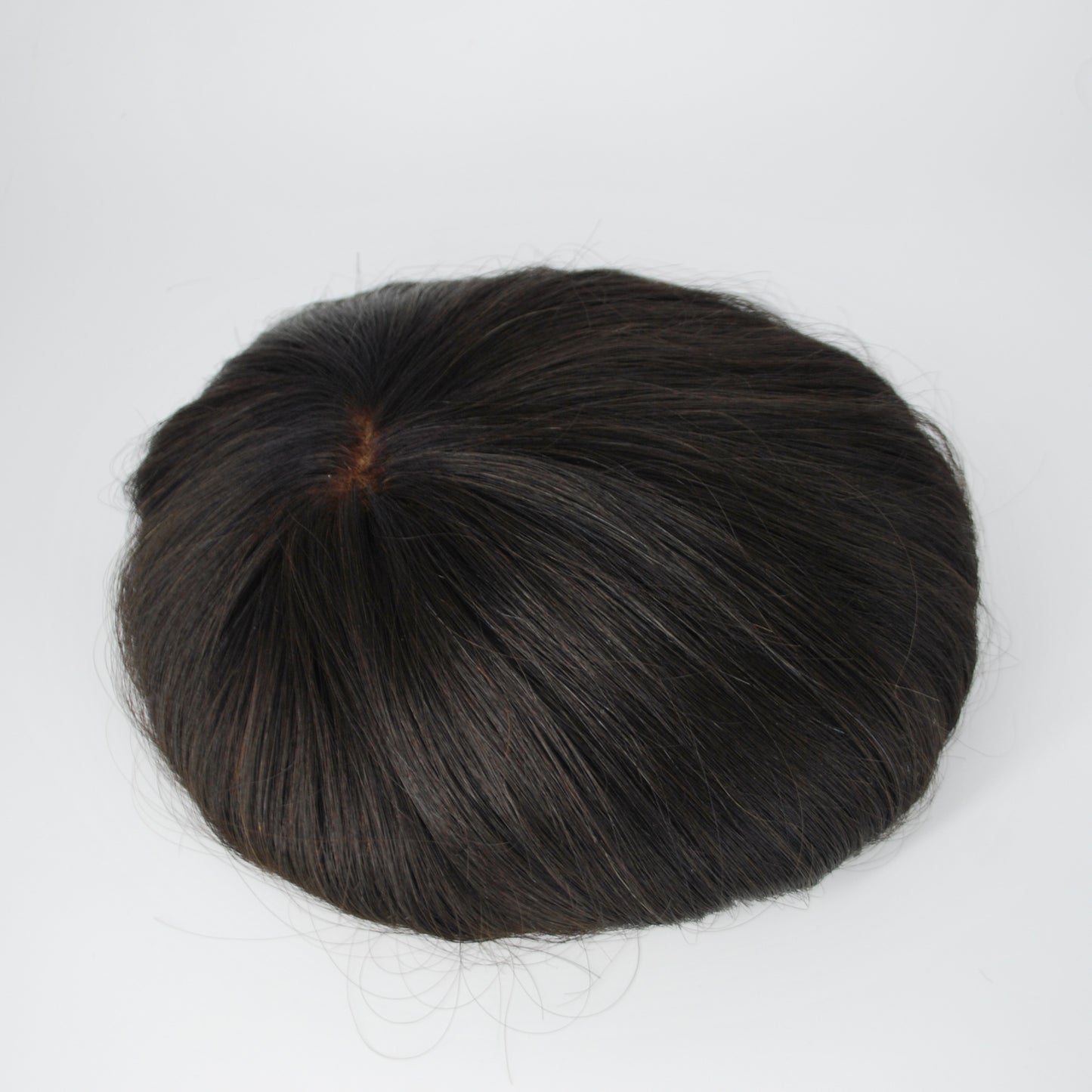 clearance toupee 10 inches long hair system all french lace natural black hair system