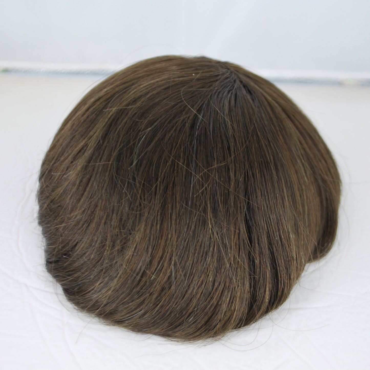 Clearance men piece wig #3 ash brown all french lace hair system for men hair mesh hair system