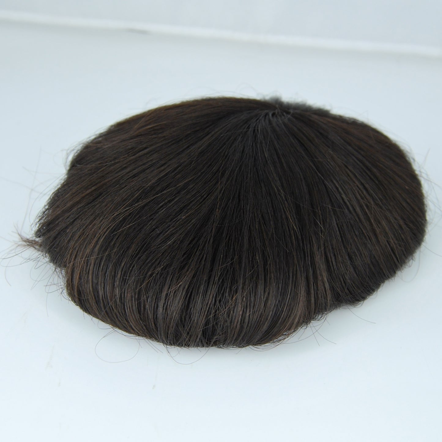 Clearance natural black 10 inch human hair system 7x6” durable mono with PU around toupee for men