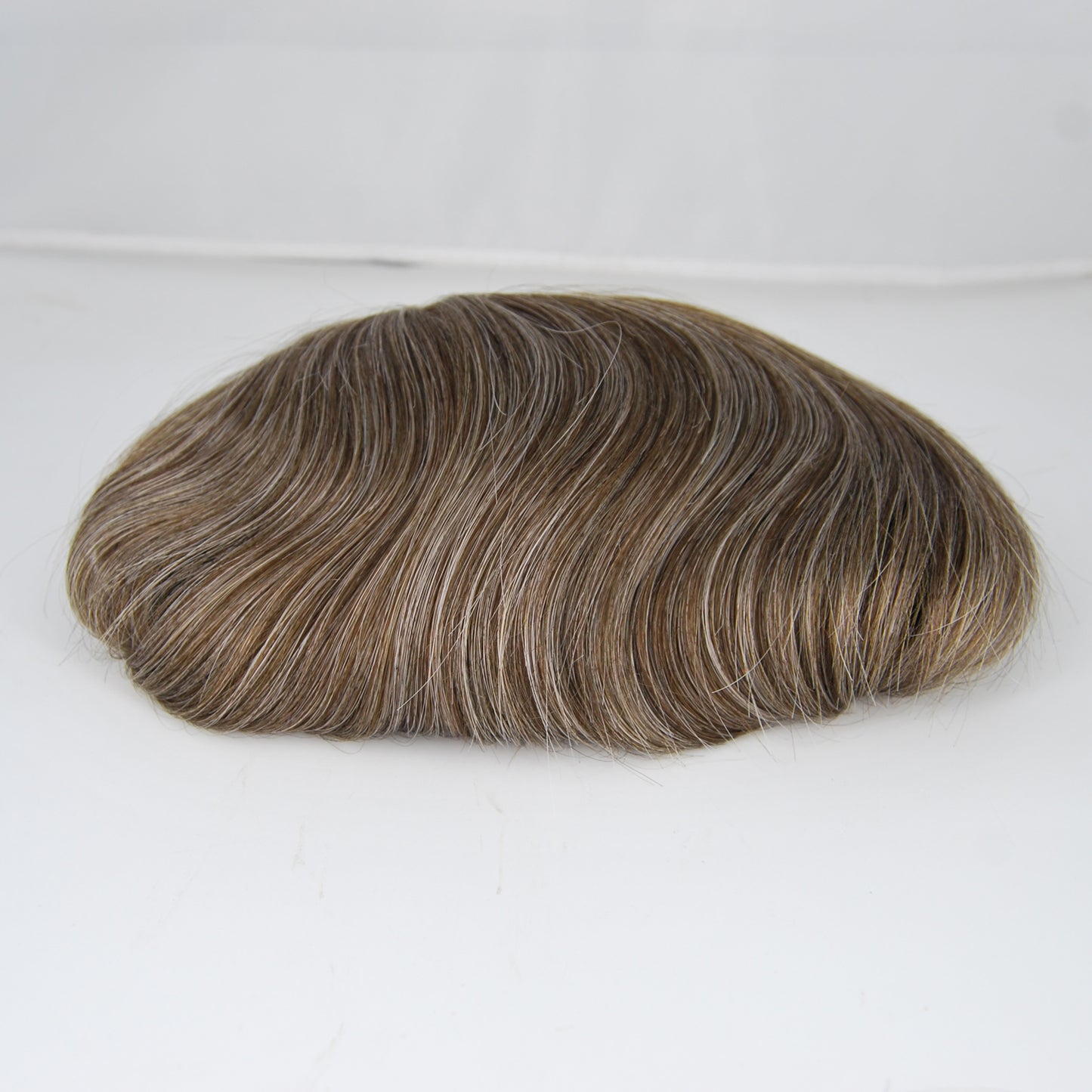 Clearance #4 30% mixed grey hair system for men all French lace 9x7" hair system for men