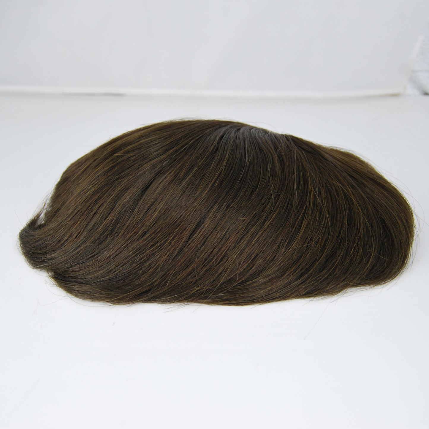 Clearance men piece wig #3 ash brown all french lace hair system for men hair mesh hair system