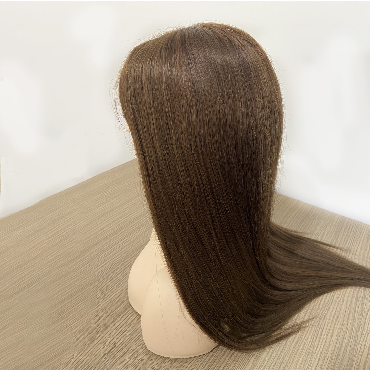 4x4 Silk Top Lace Front Medical Wig Custom Made Silicone Wig Lace Front Wigs With Baby Hair Virgin Hair for Women PU Silicone