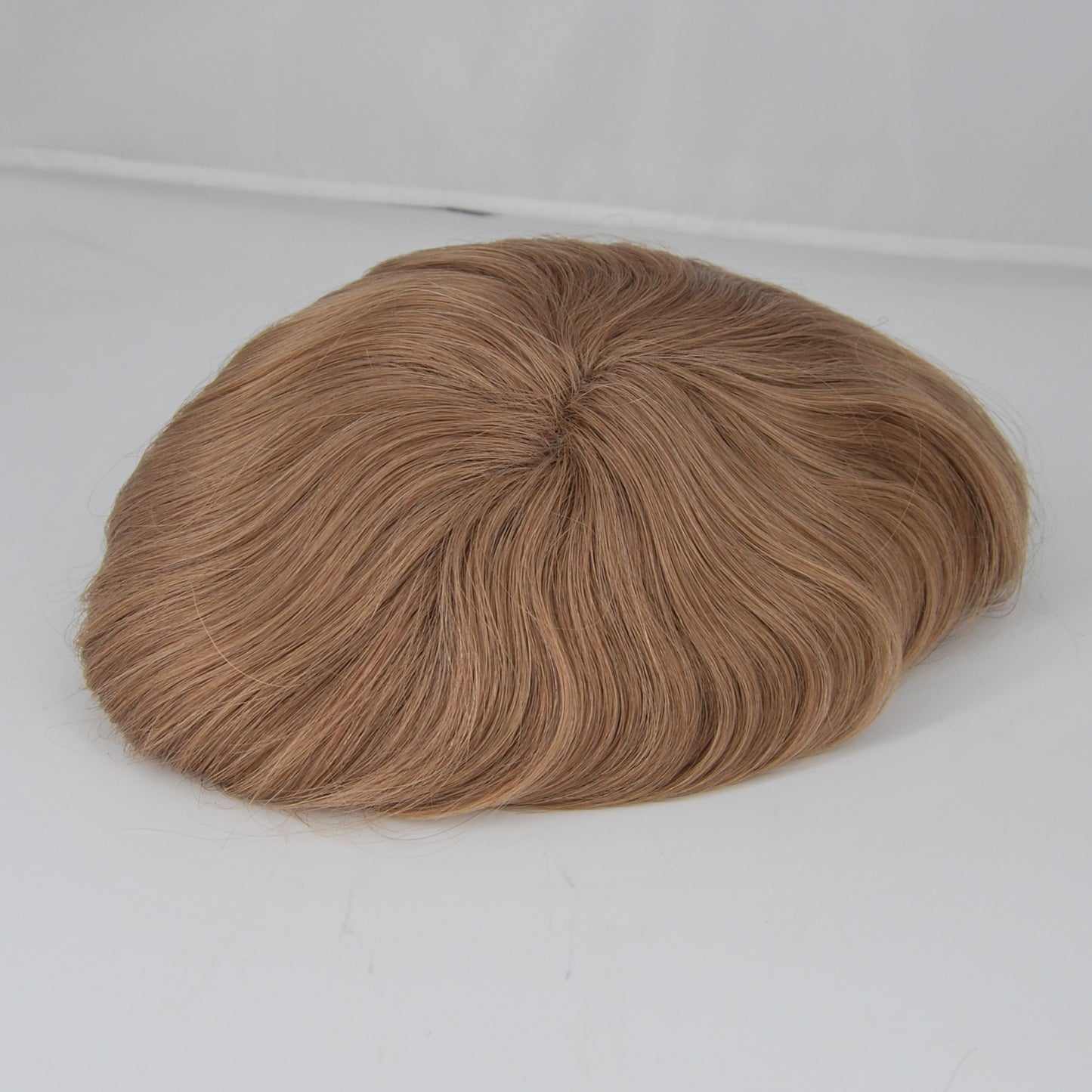 Clearance toupee #17 light blonde French lace with PU back and sides 10x7.5" human hair system