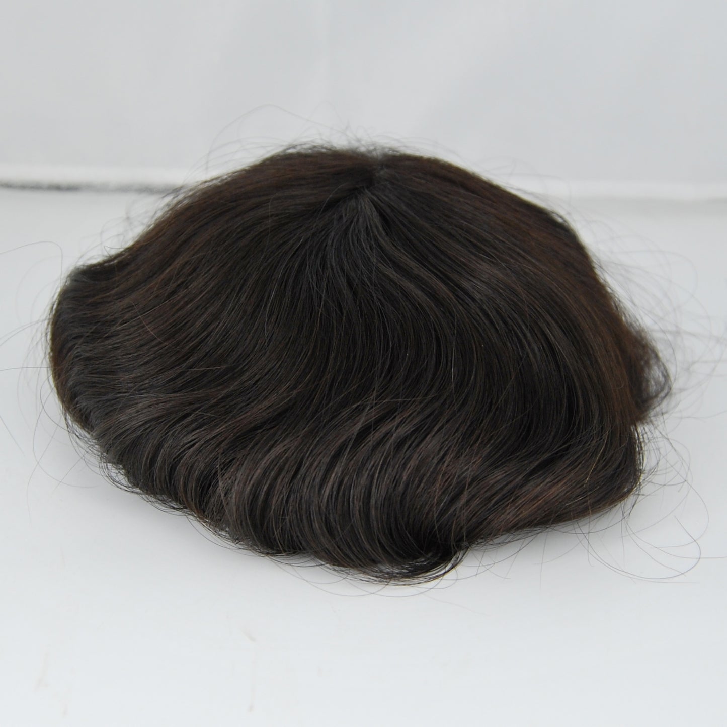 Clearance 8x6 " toupee for men natural black hair system for men thin PU injection