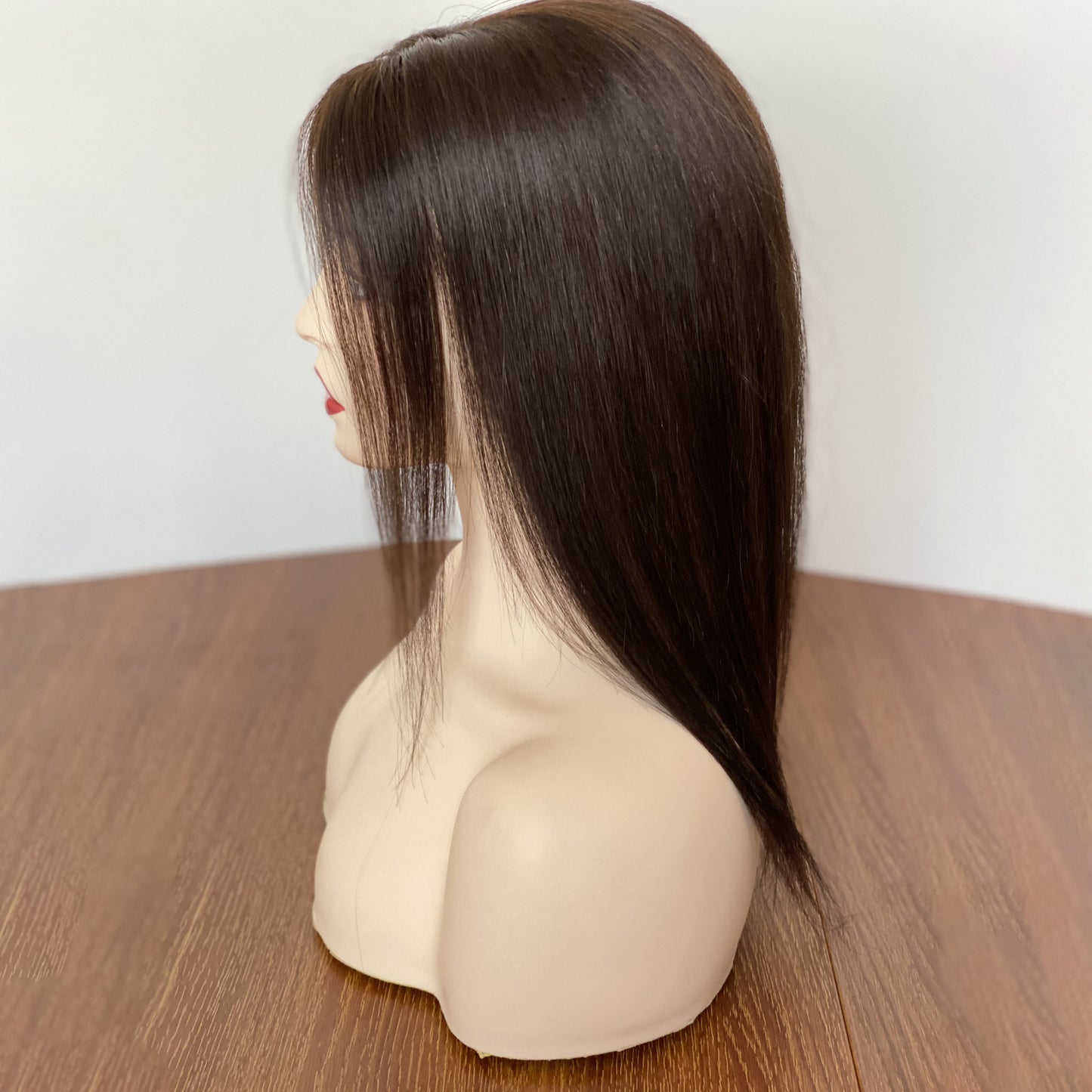 5x3 silk base topper colorful women topper wig human hair straight wig black brown blonde topper highlight color wig