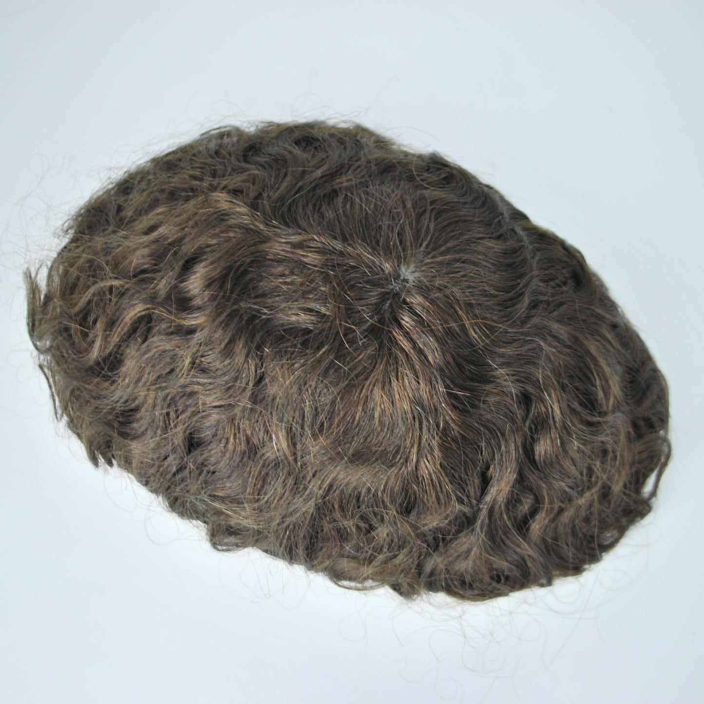 clearance toupee for men dark brown hair system PU injection thin skin base