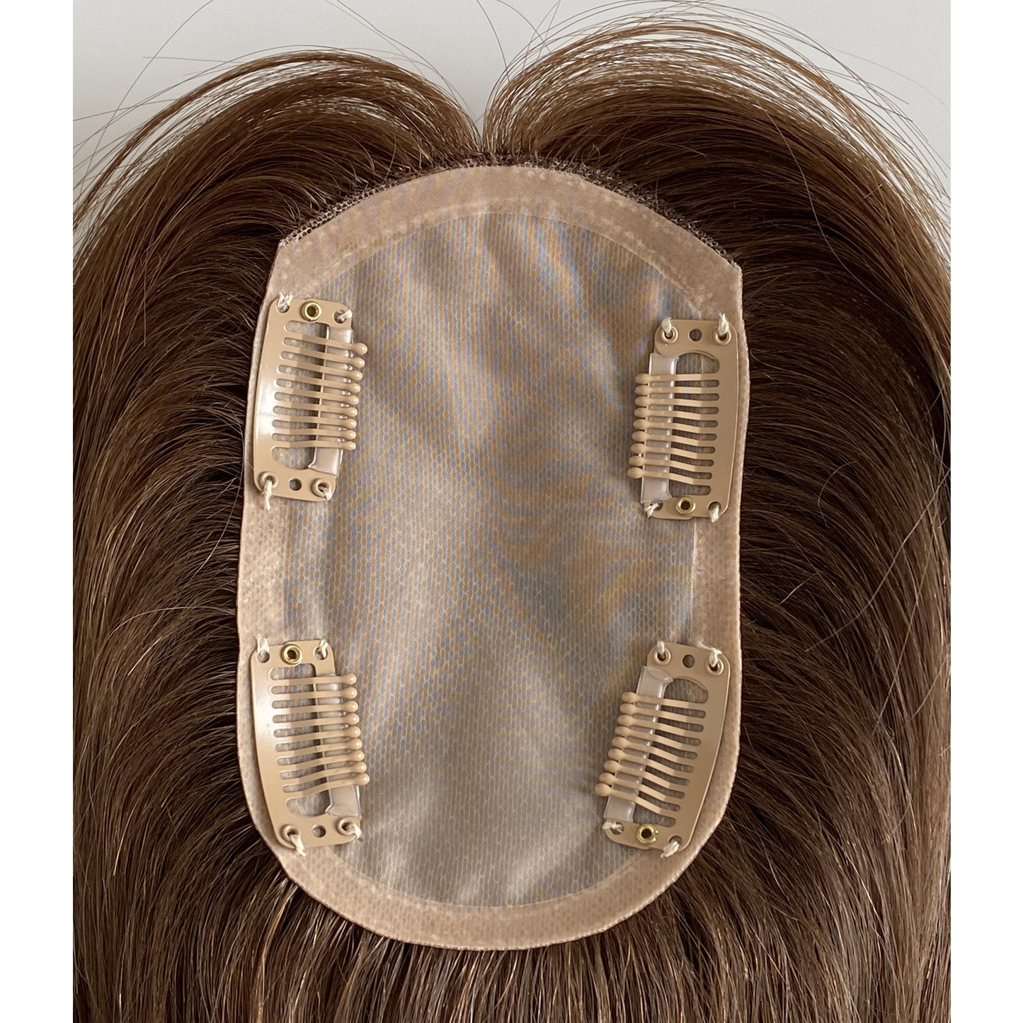5x3 silk base topper colorful women topper wig human hair straight wig black brown blonde topper highlight color wig