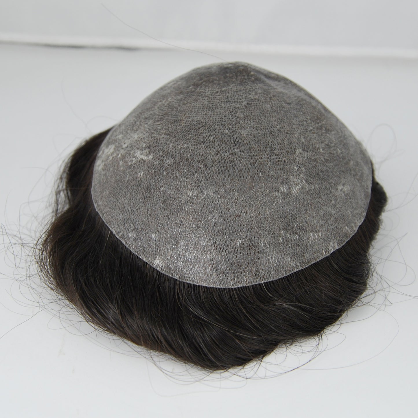 Clearance 8x6 " toupee for men natural black hair system for men thin PU injection