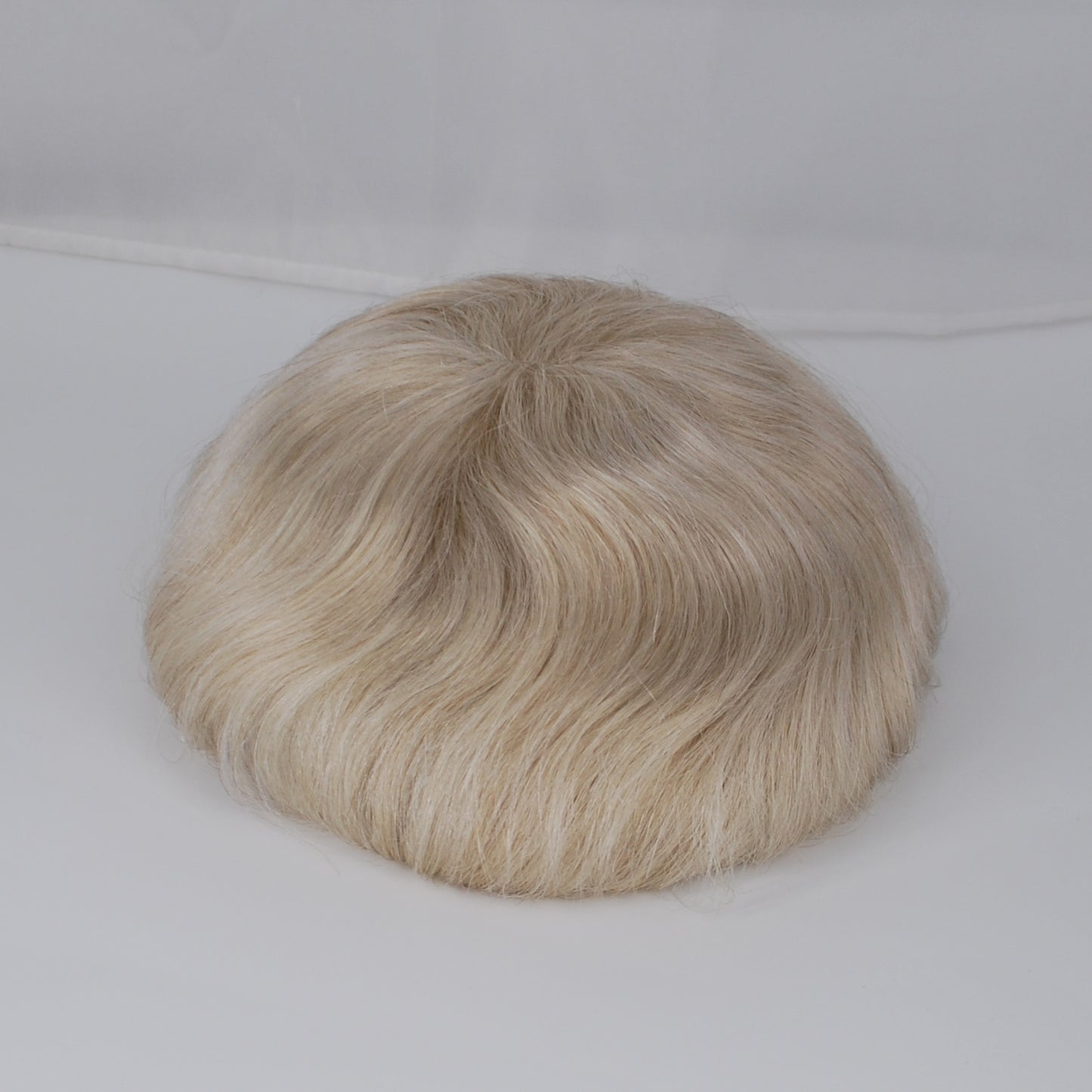 Clearance toupee #20 blonde hair mixed 80% grey human hair system for men all french lace