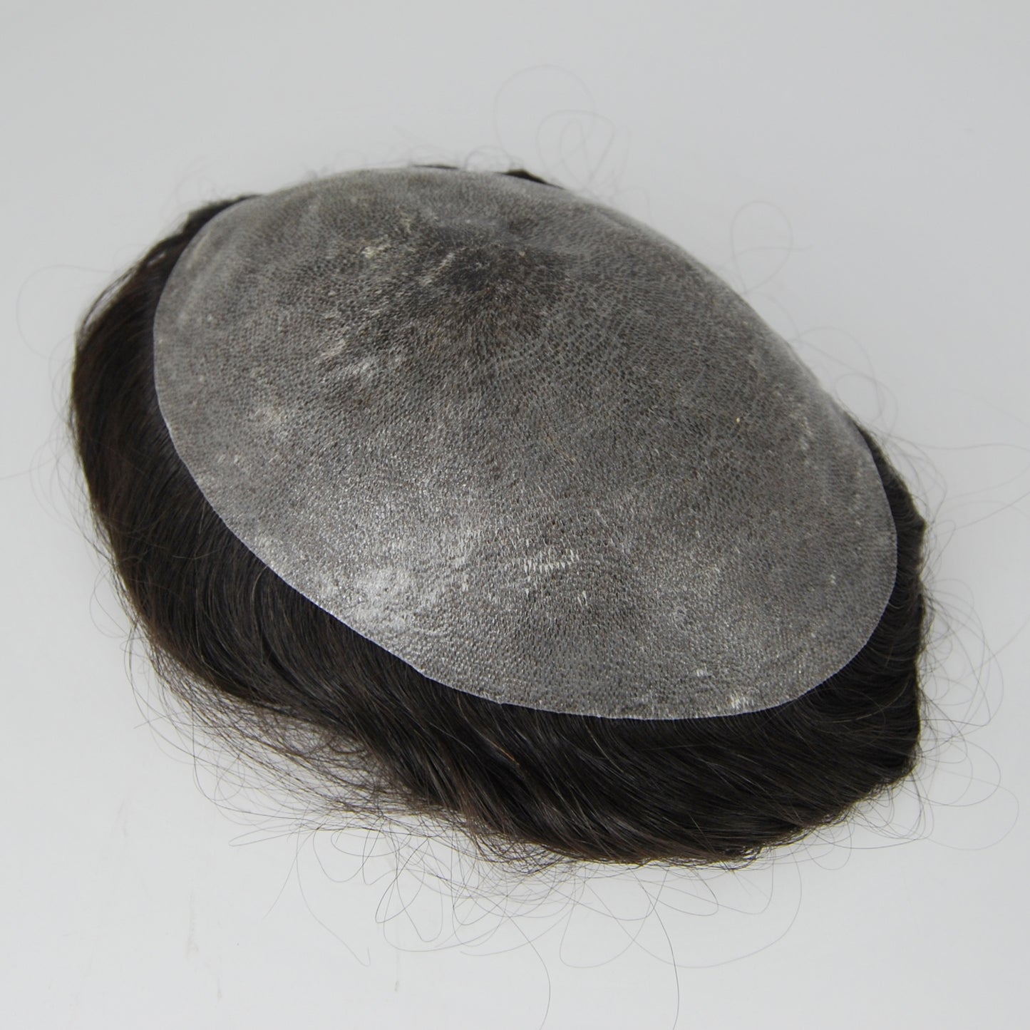 Clearance 8x6 " toupee for men natural black hair system for men thin PU injection