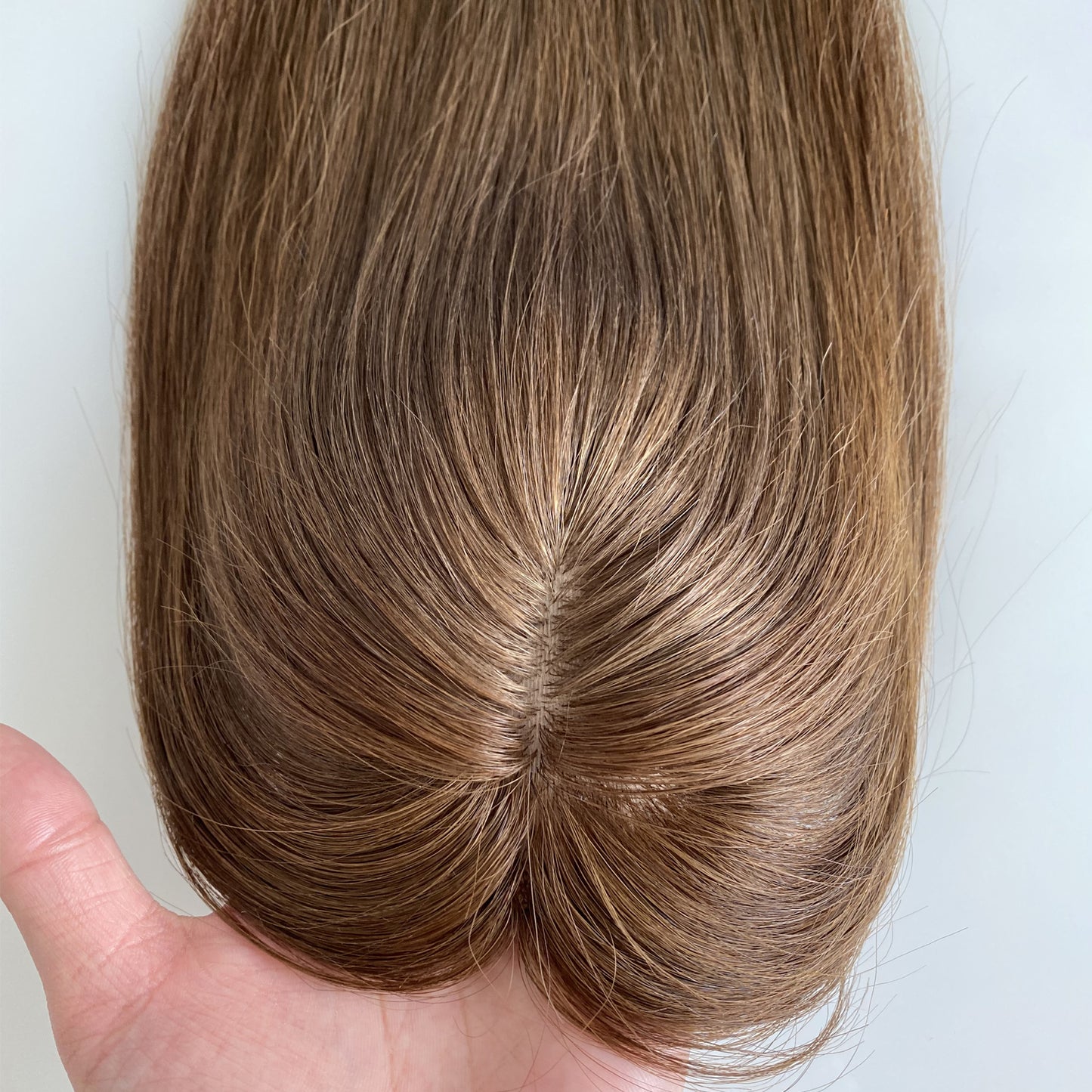 5x3 silk base topper colorful women topper wig human hair straight wig black brown blonde topper highlight color wig