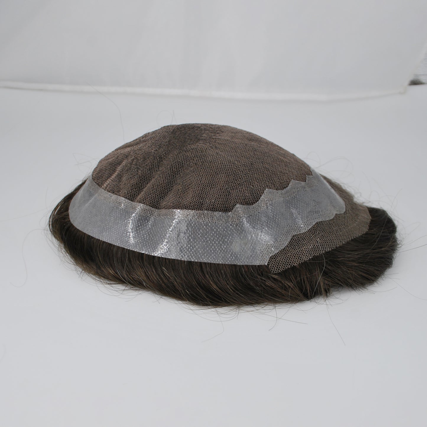 Clearance #2 Men Toupee French Lace With PU Around 8x6 Lace Front Hair Pieces For Men Wig