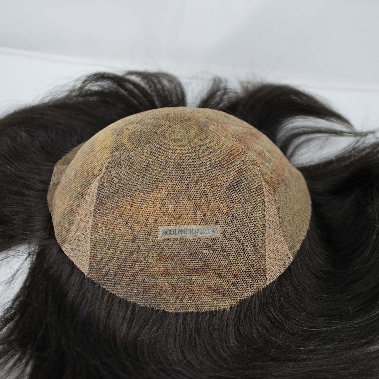 Clearance toupee #1b natural black French lace hair system 10x7.5" men hairpiece full lace