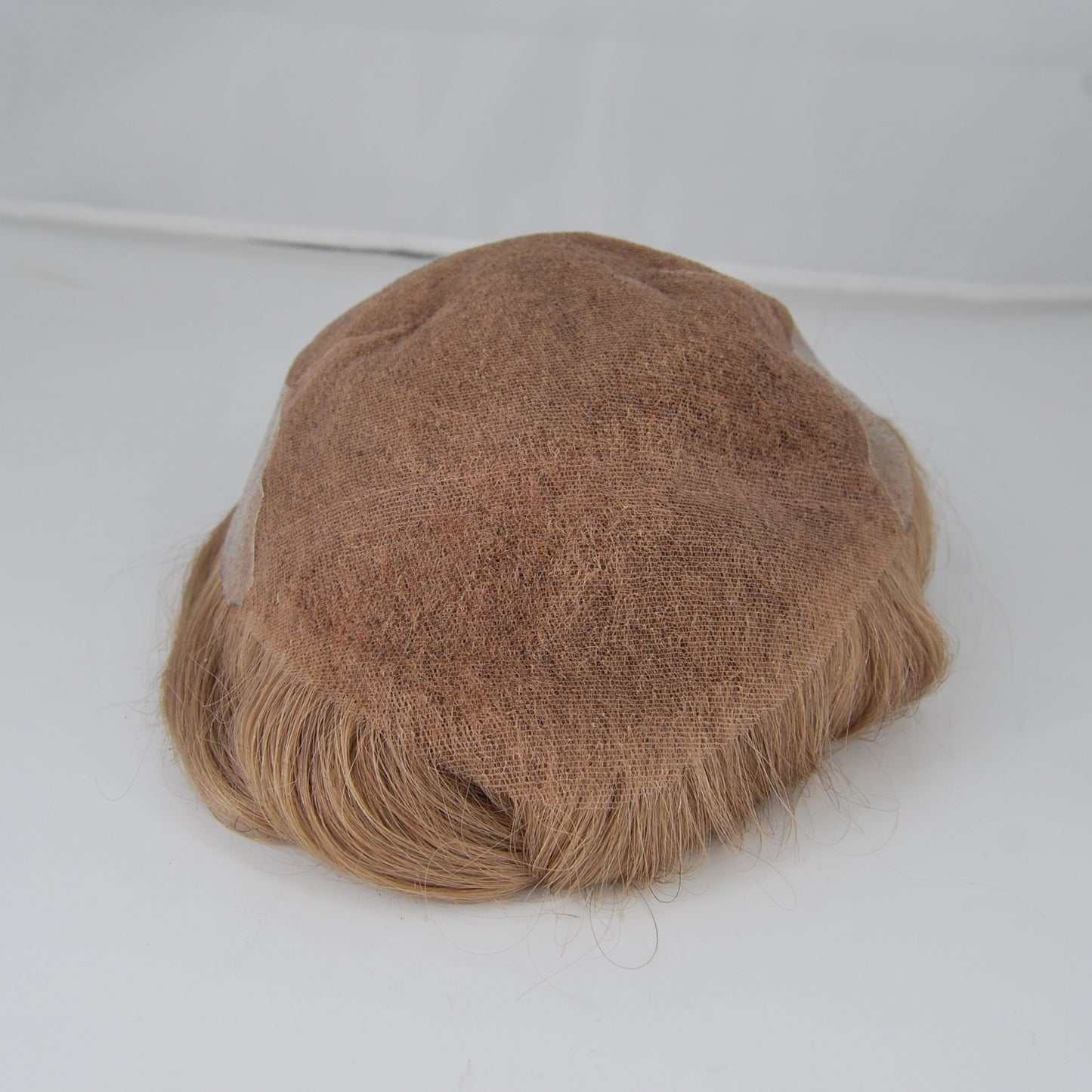 Clearance toupee #17 light blonde French lace with PU back and sides 10x7.5" human hair system