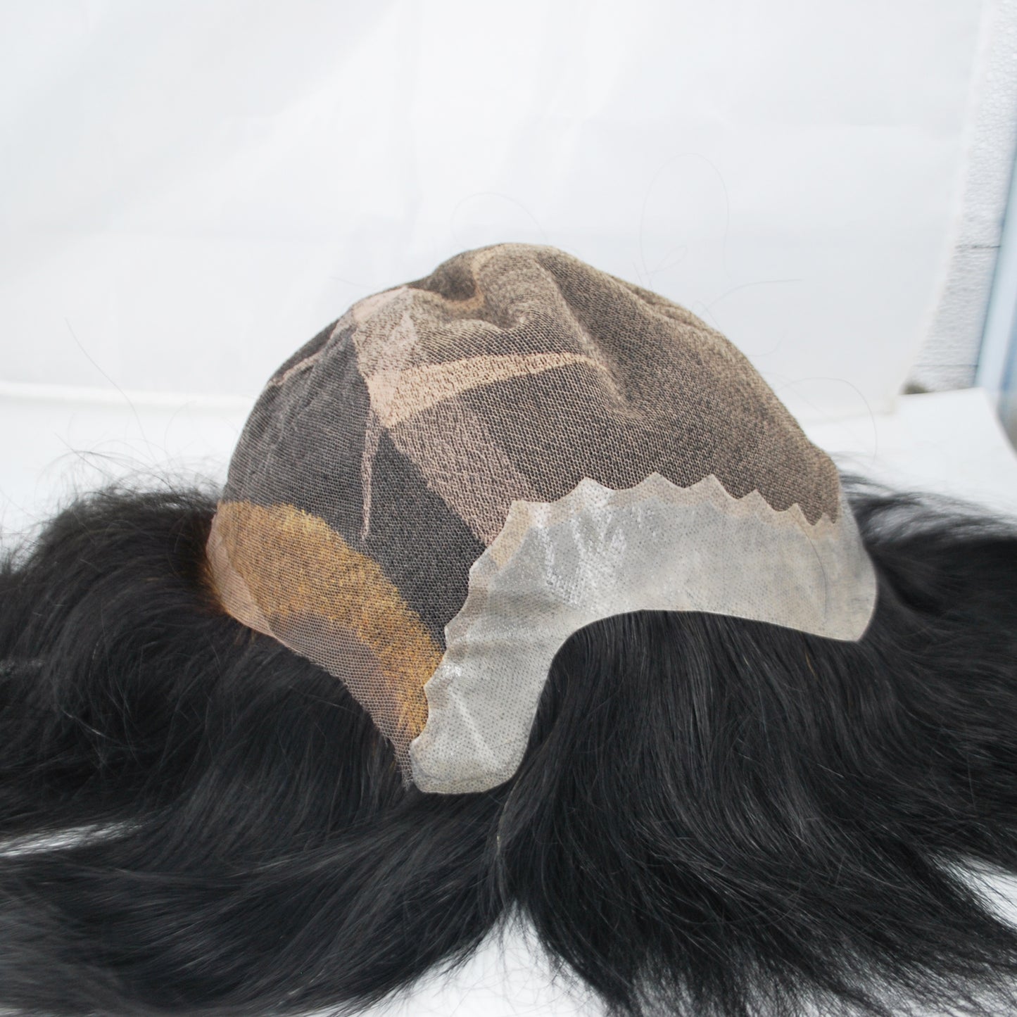 Clearance wig for women #1 jet black full wig French lace with PU back and sides heavy density 14x11"