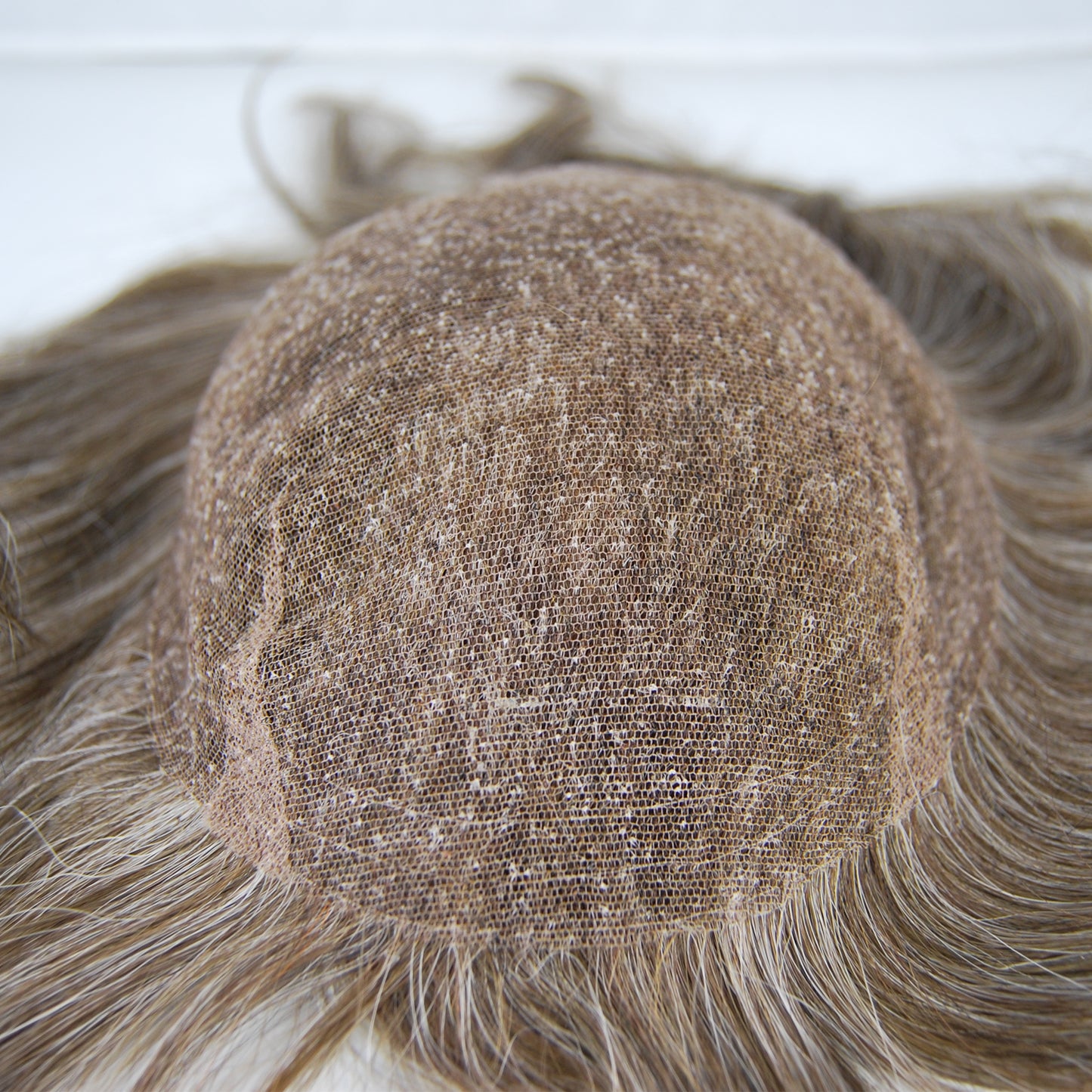 Clearance #4 30% mixed grey hair system for men all French lace 9x7" hair system for men