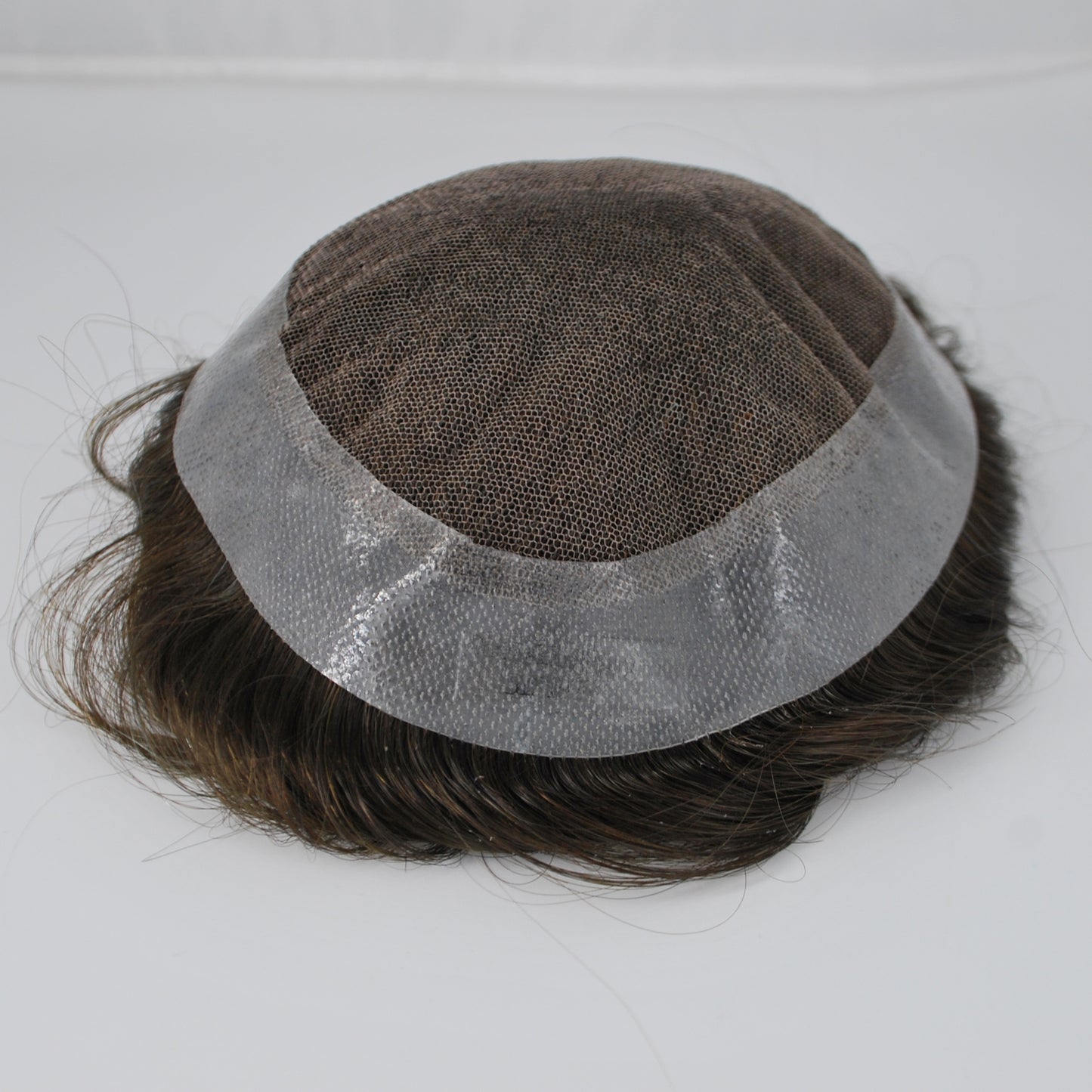 Clearance #2 Men Toupee French Lace With PU Around 8x6 Lace Front Hair Pieces For Men Wig