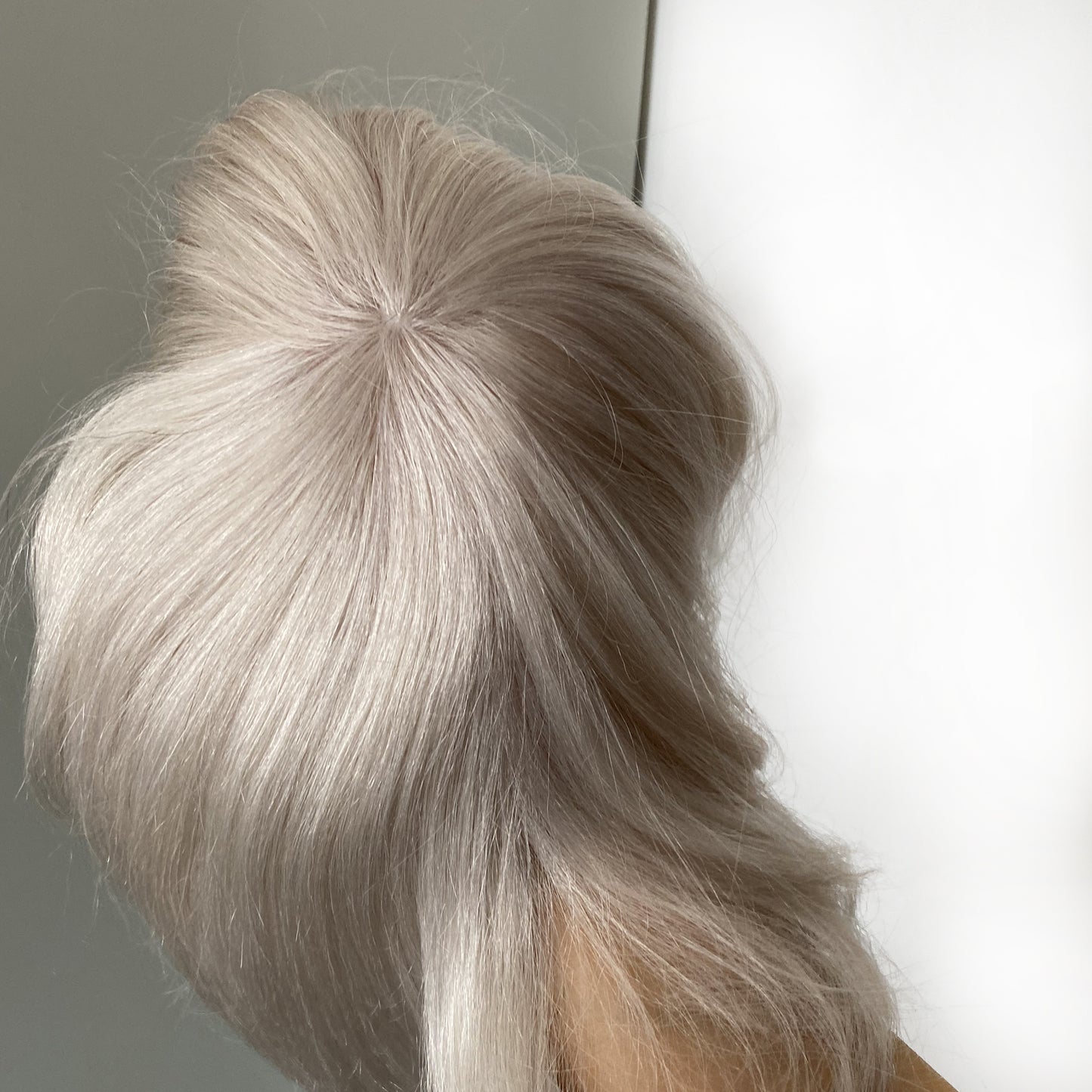 Cunstomized toupee 100% human hair grey color toupee human hair system for old man wig