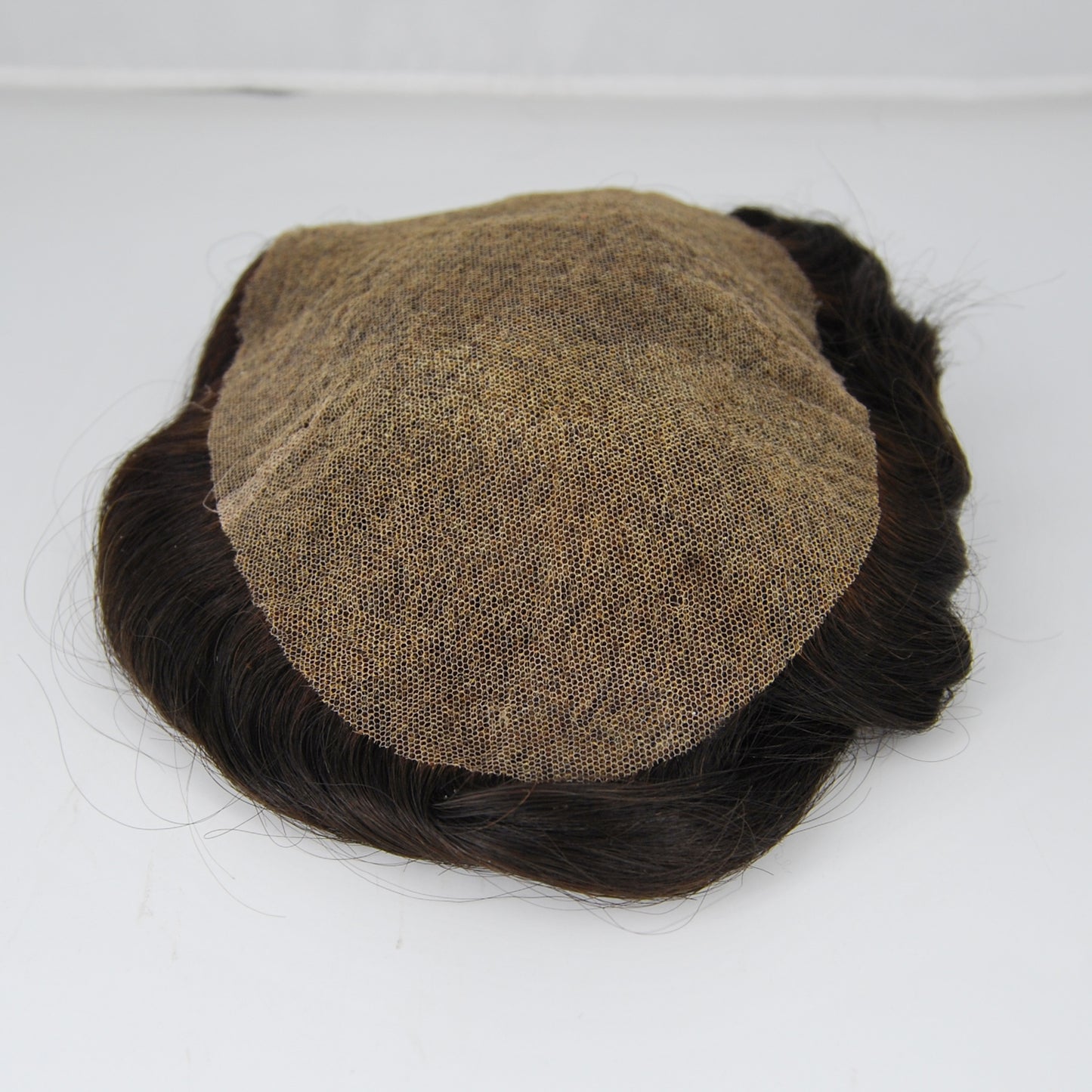 Clearance toupee natural black 8*5“ prosthesis for men bleach all French lacemen's hair replacement