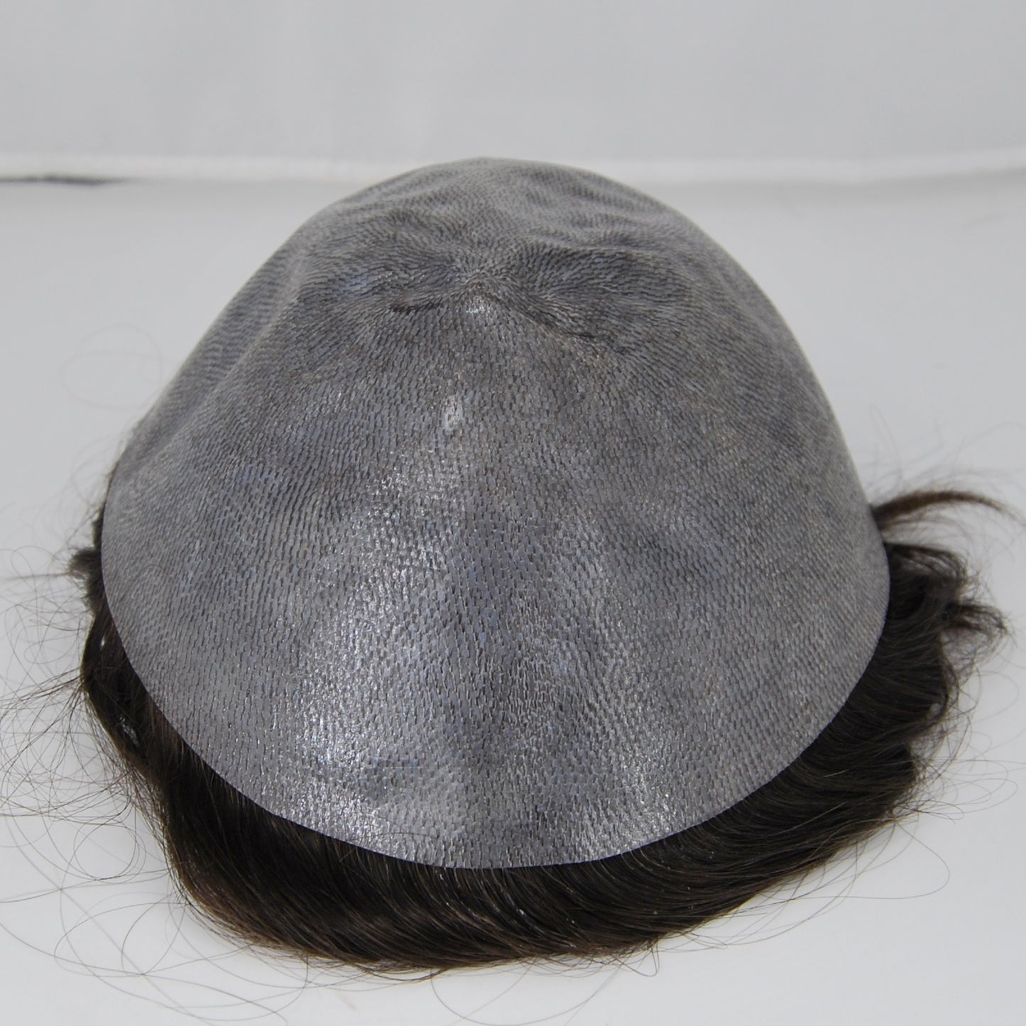 Clearance toupee #2 dark brown PU injection men hair system hair piece thin skin base 10x7.5