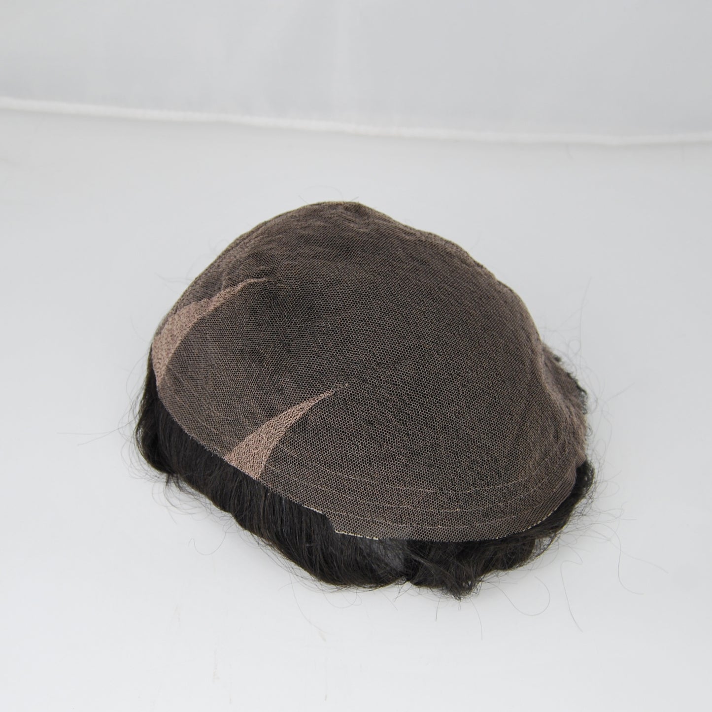 Clearance 9x7 full lace toupee black color hair system for men french lace left part