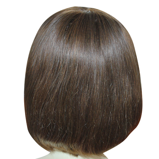 straight stort bob wig lace front machine wig black brazilian remy human hair