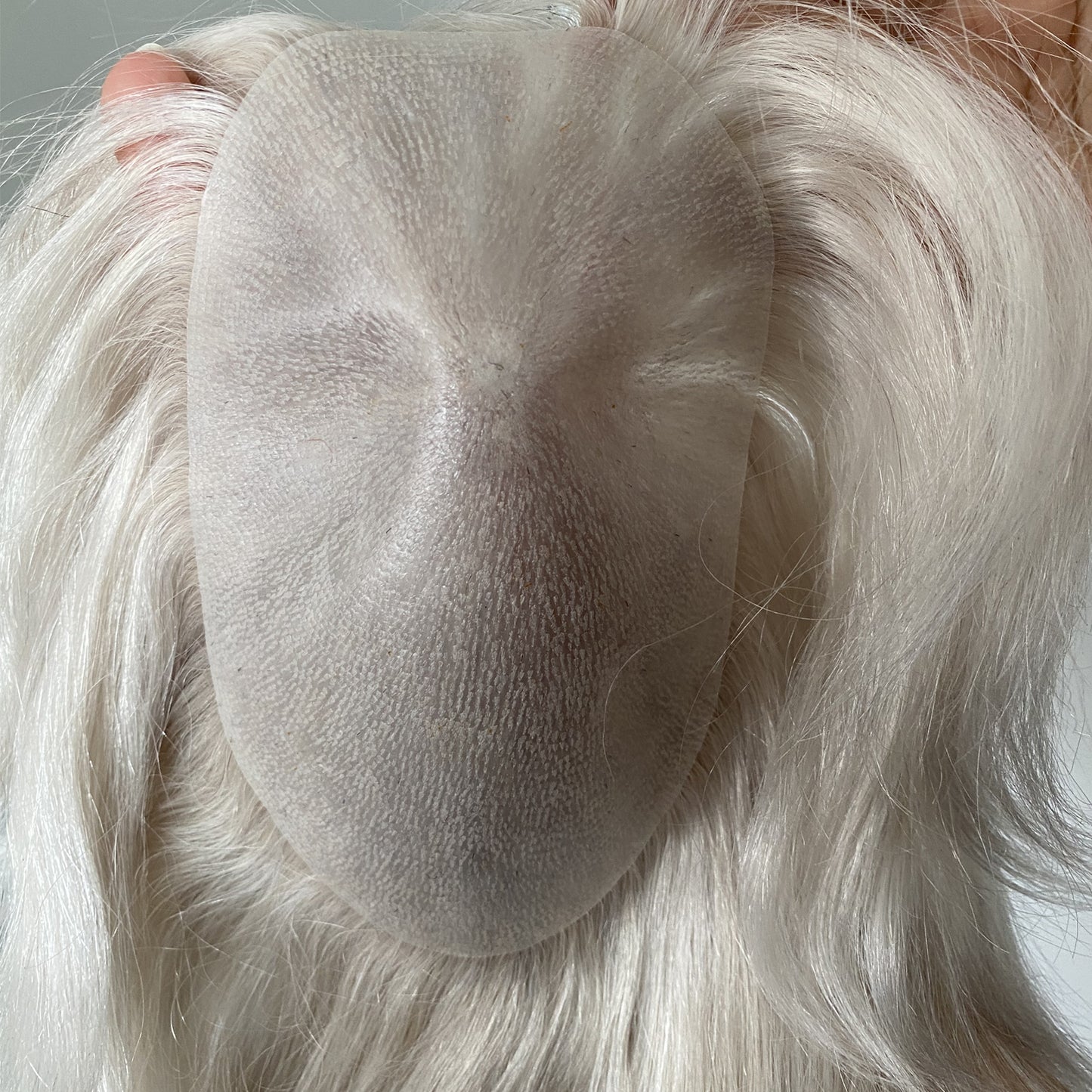 Cunstomized toupee 100% human hair grey color toupee human hair system for old man wig