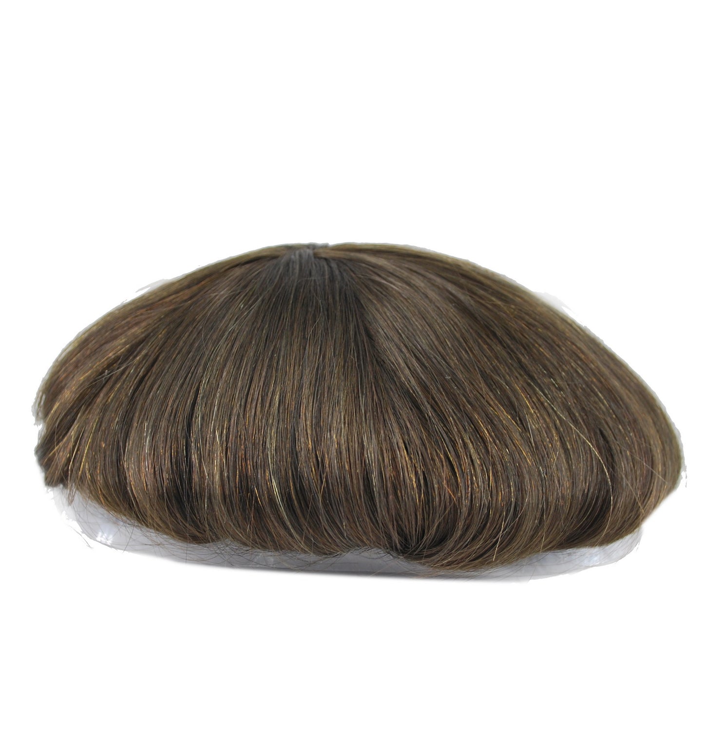 #3 ash brown male hairpiece French lace with PU around human hair toupee for men