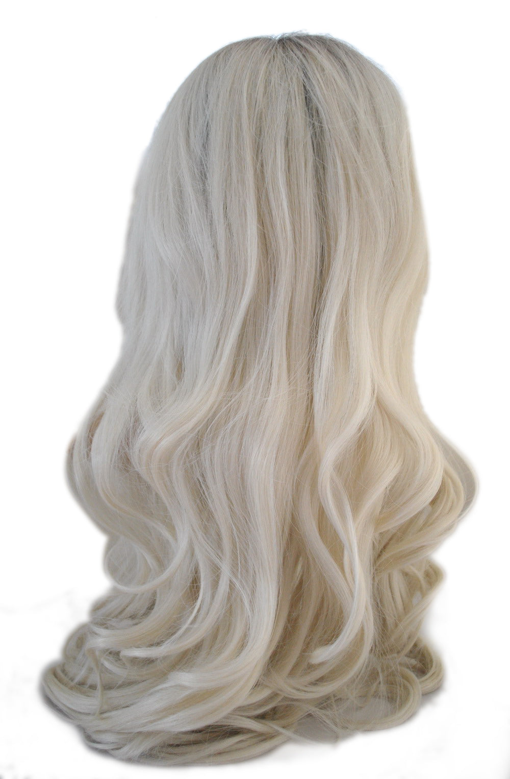 synthetic hair wig for women dark root #60 blonde hair wig Body Wave lace front wig for women