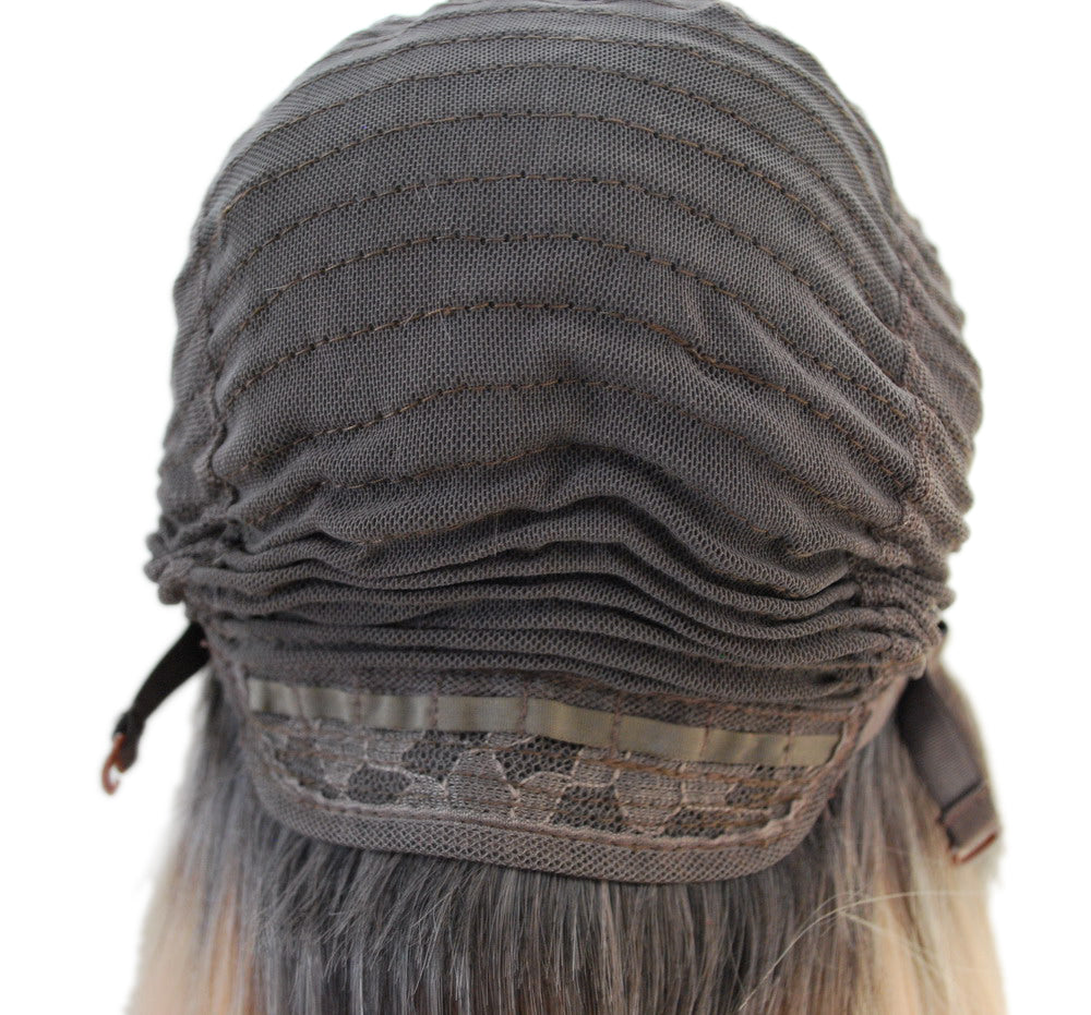 Body Wave synthetic hair wig dark root blonde hair wig lace front wig for women
