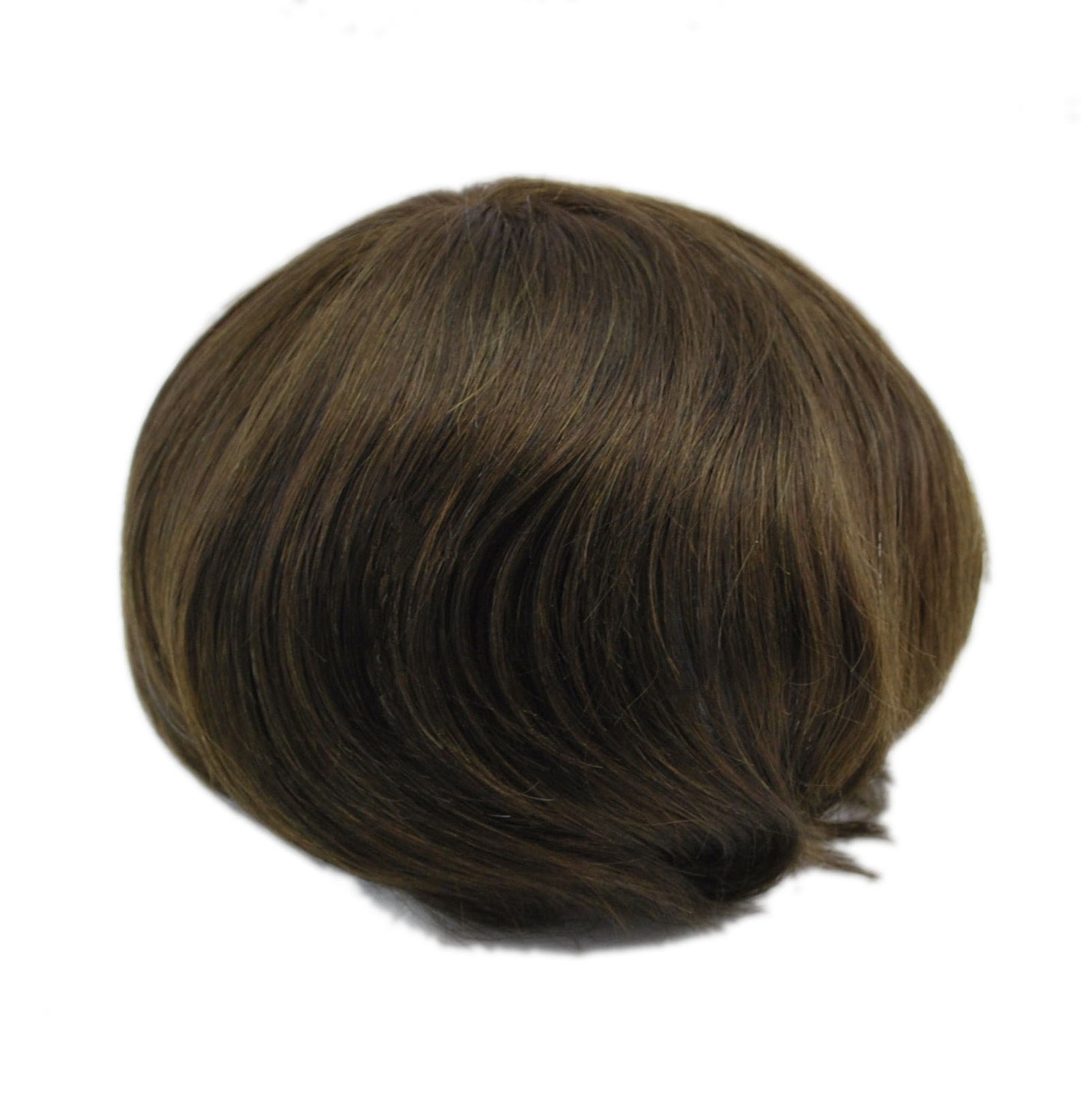 Medium Brown All Swiss Lace Toupee for Men Bleached Knots Mens Hair System Hairpiece Toupee