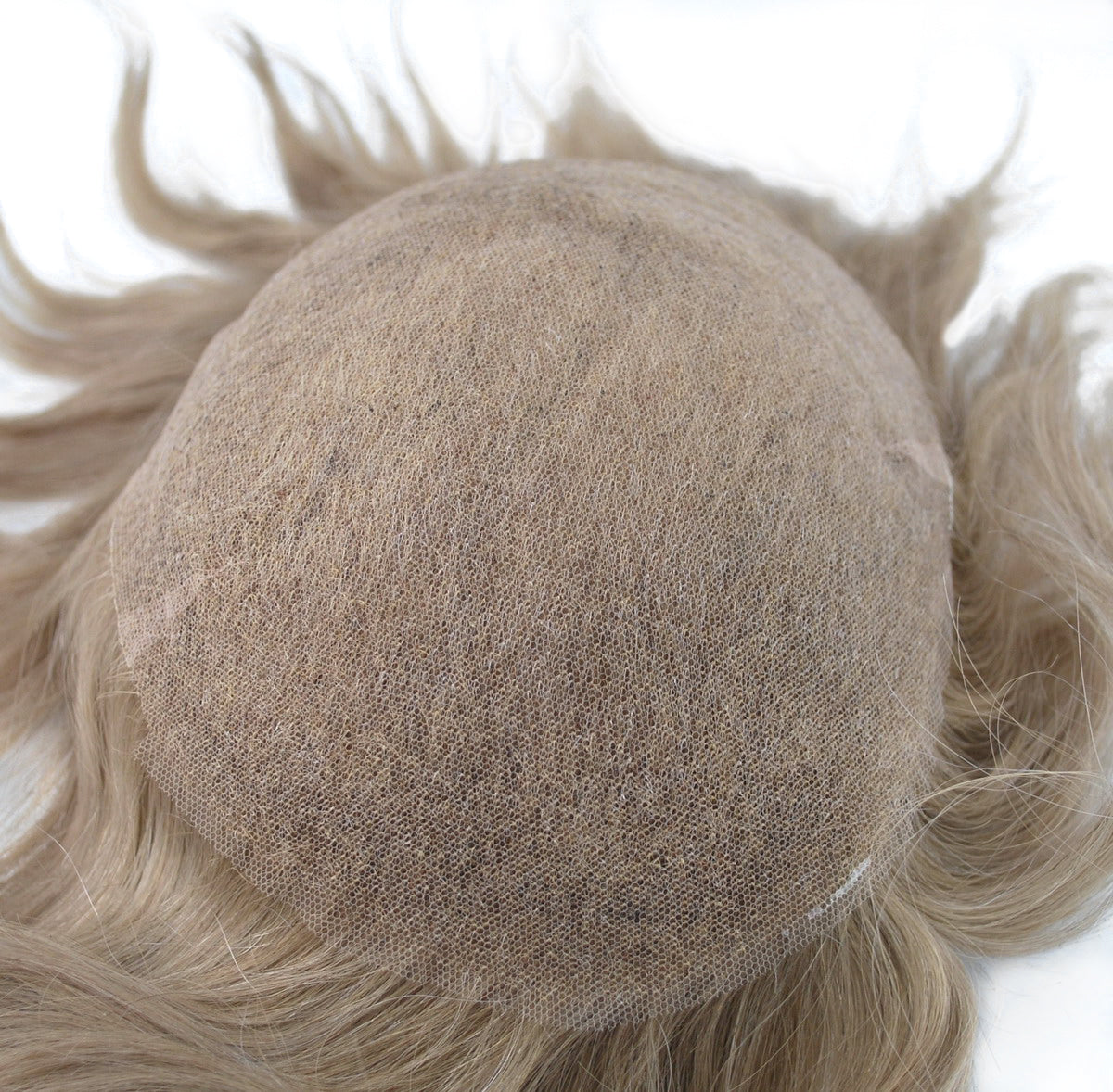 light blonde human hair piece for men #17 full french lace hair system natural hairline toupee for men wig