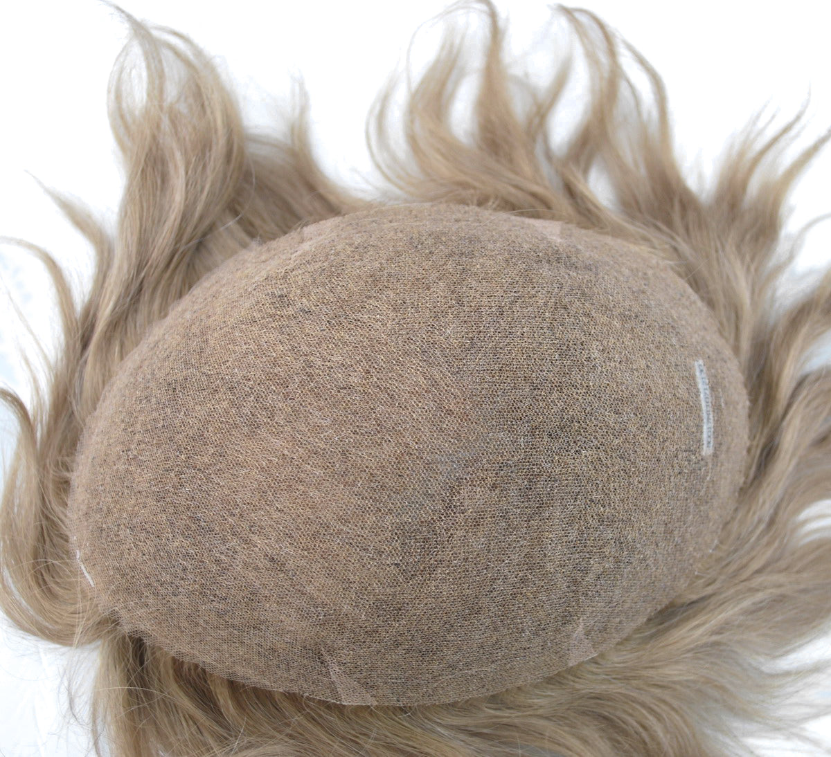 light blonde human hair piece for men #17 full french lace hair system natural hairline toupee for men wig