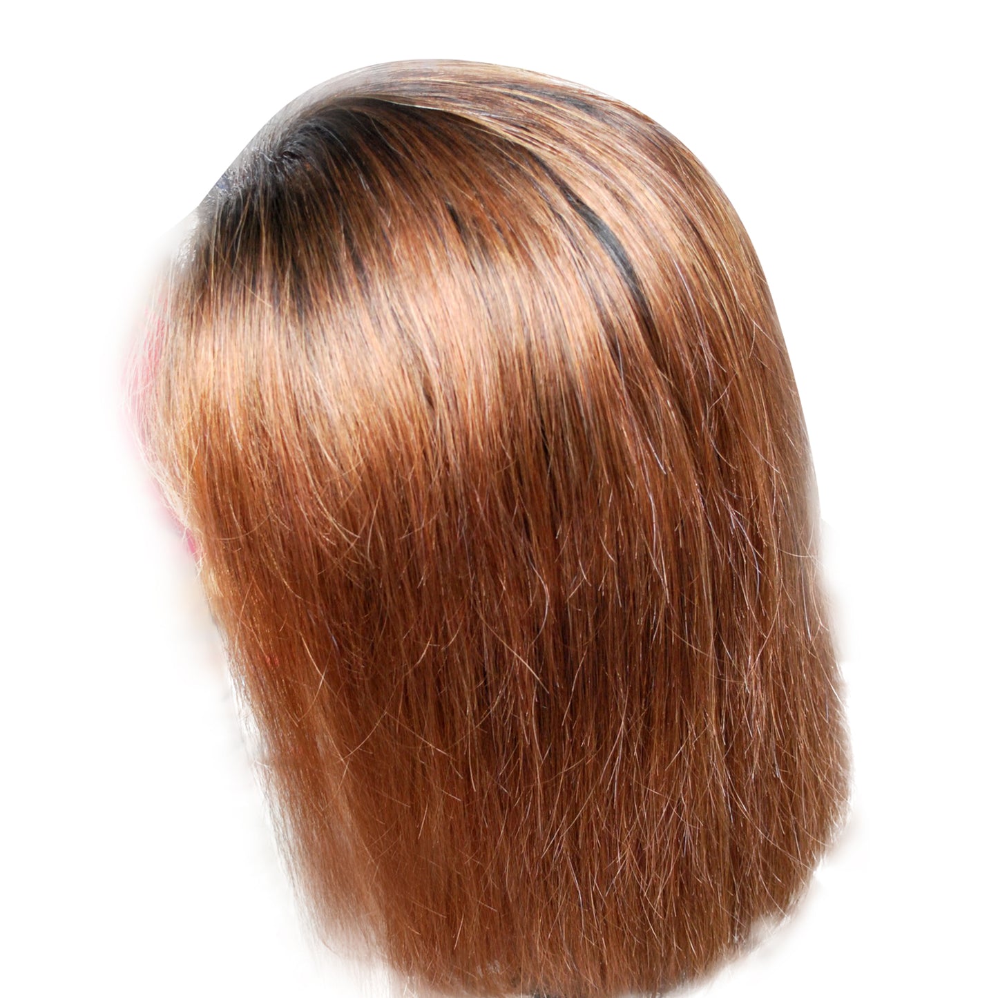 straight stort bob wig lace front machine wig black brazilian remy human hair