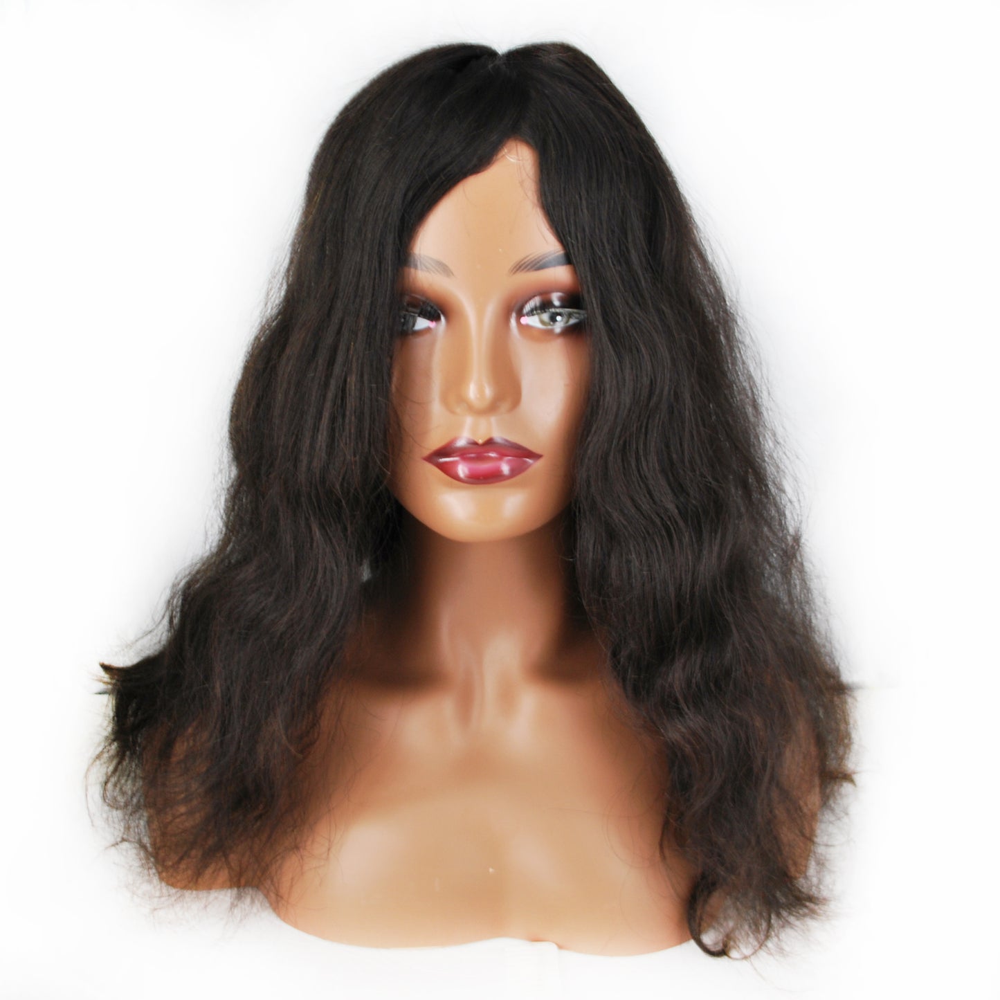 All french lace topper wig for women customized topper brown human hair